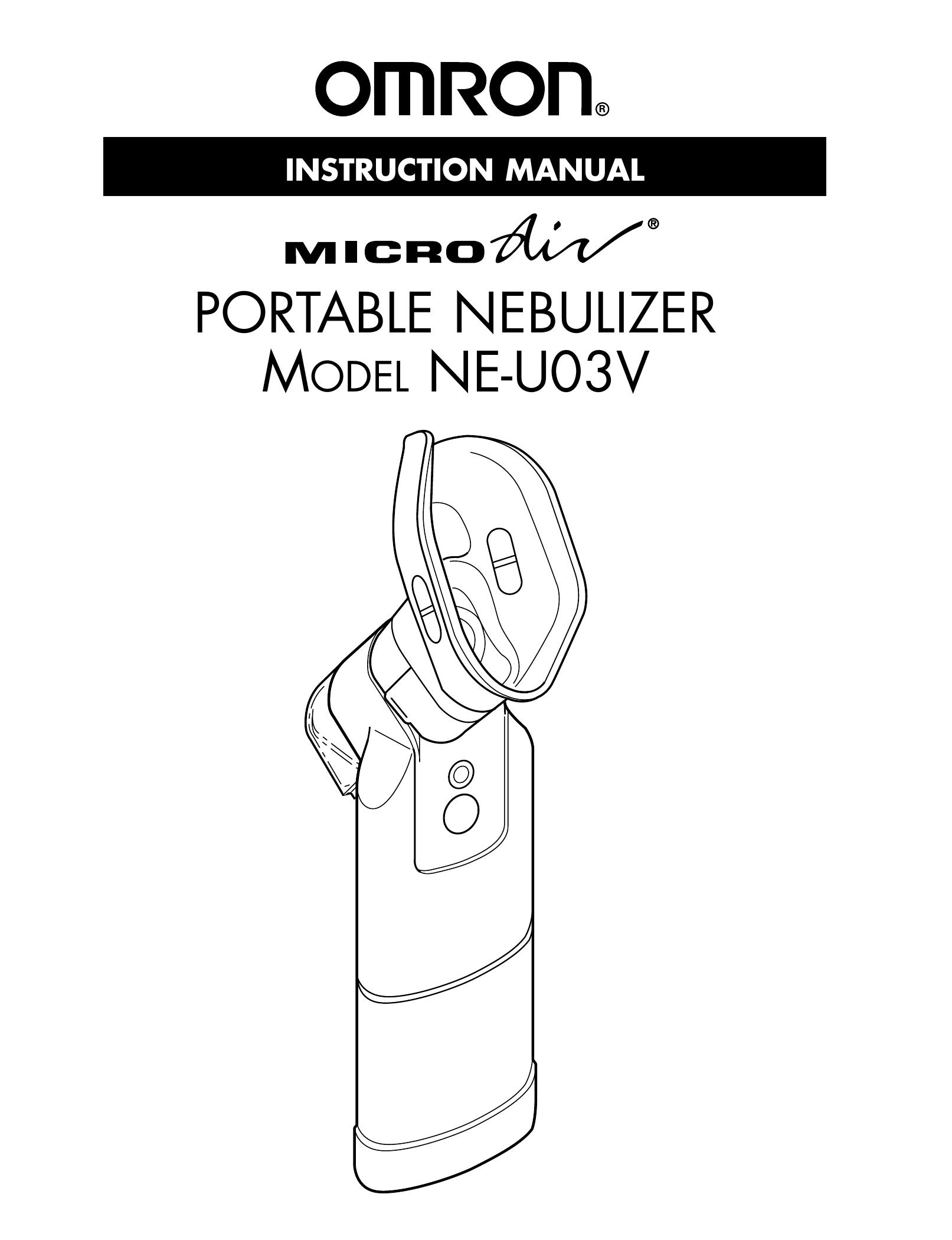Omron NE-U03V Nebulizer User Manual