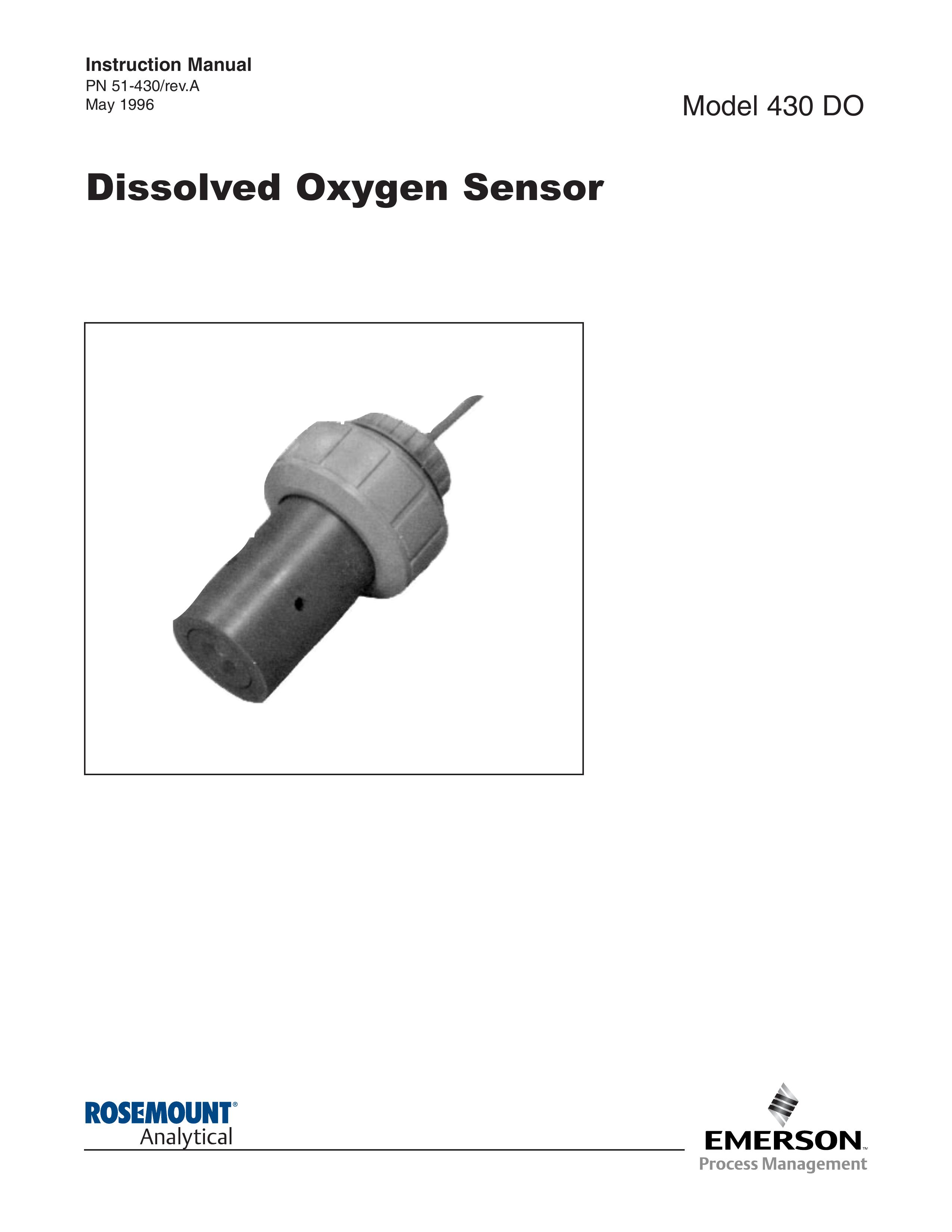 Emerson Process Management 430 DO Oxygen Equipment User Manual