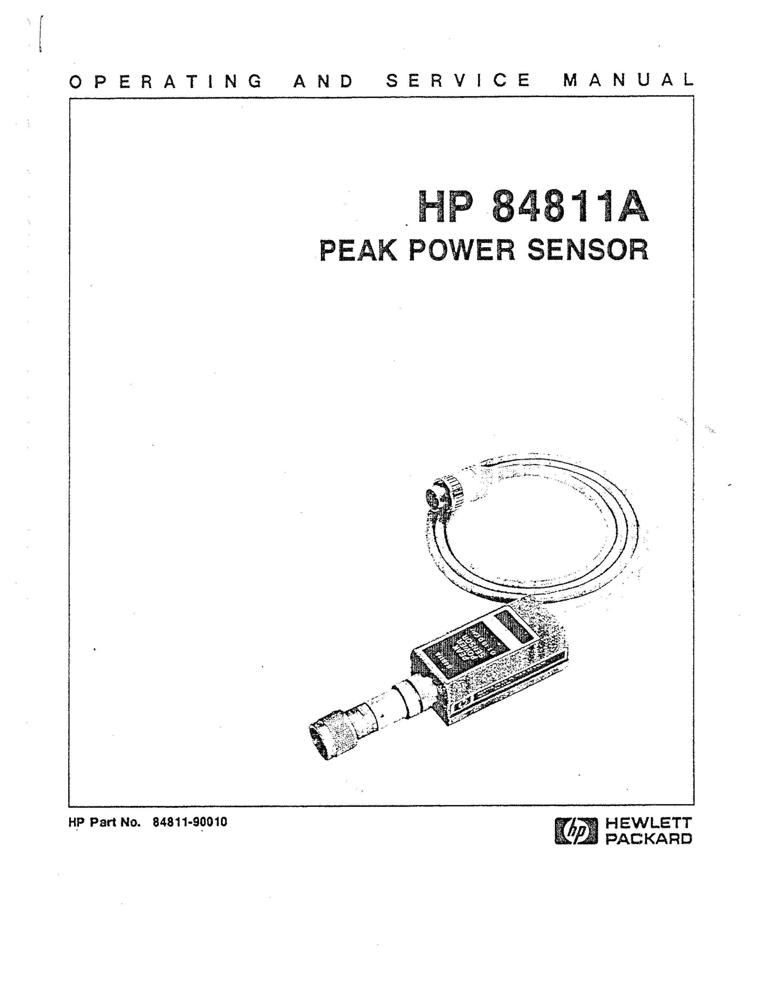 HP (Hewlett-Packard) 84811A Oxygen Equipment User Manual