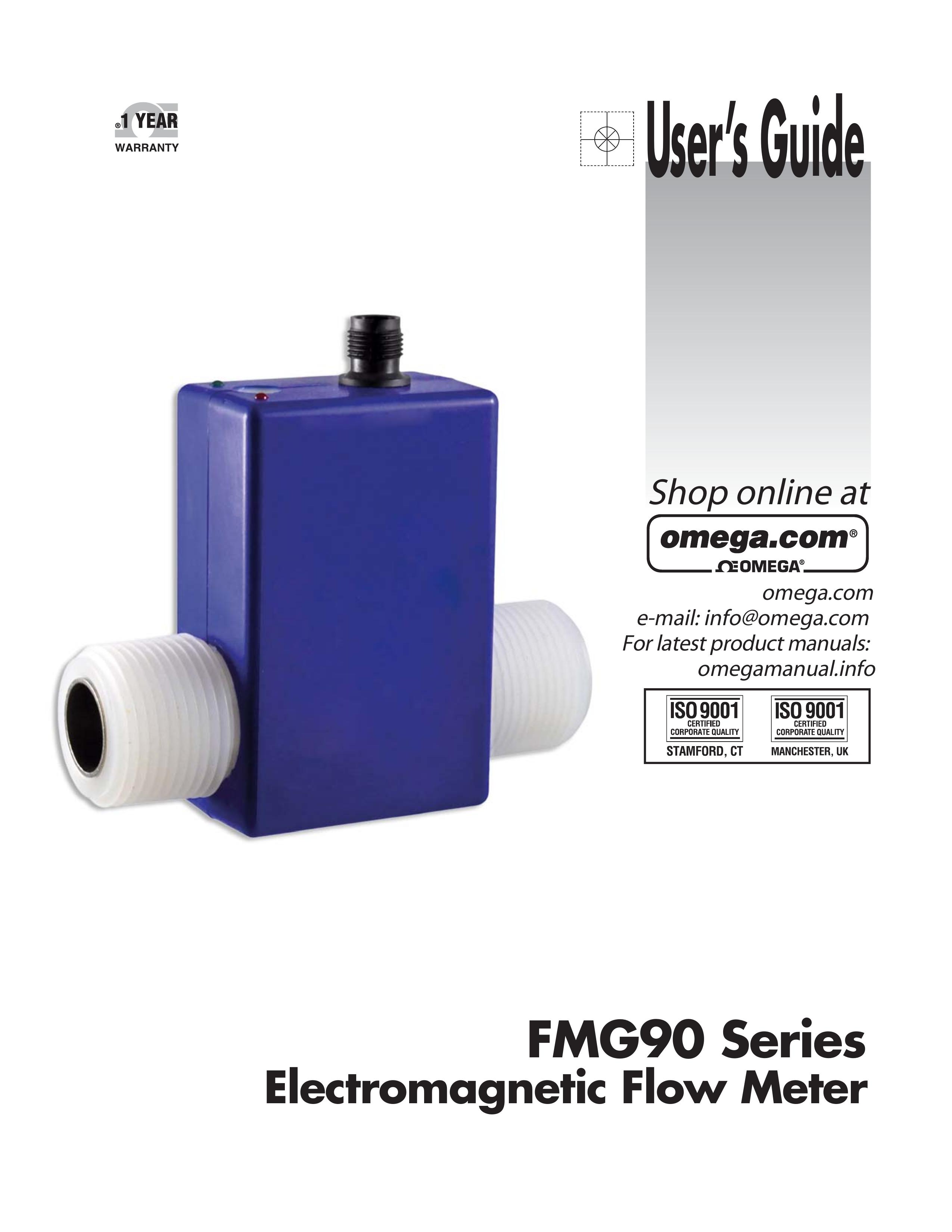 Omega Engineering FMG90 Oxygen Equipment User Manual