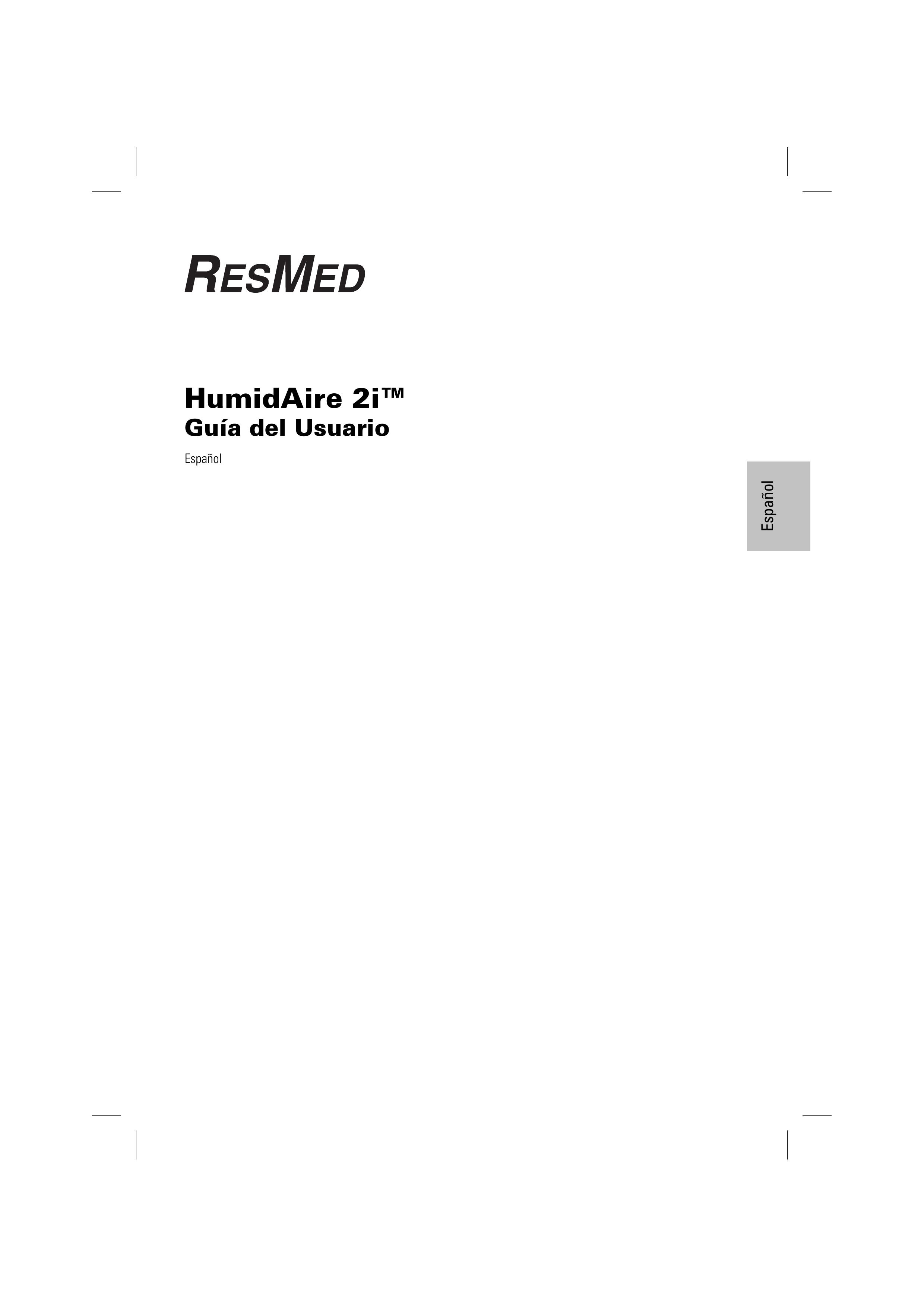 ResMed 2i Oxygen Equipment User Manual