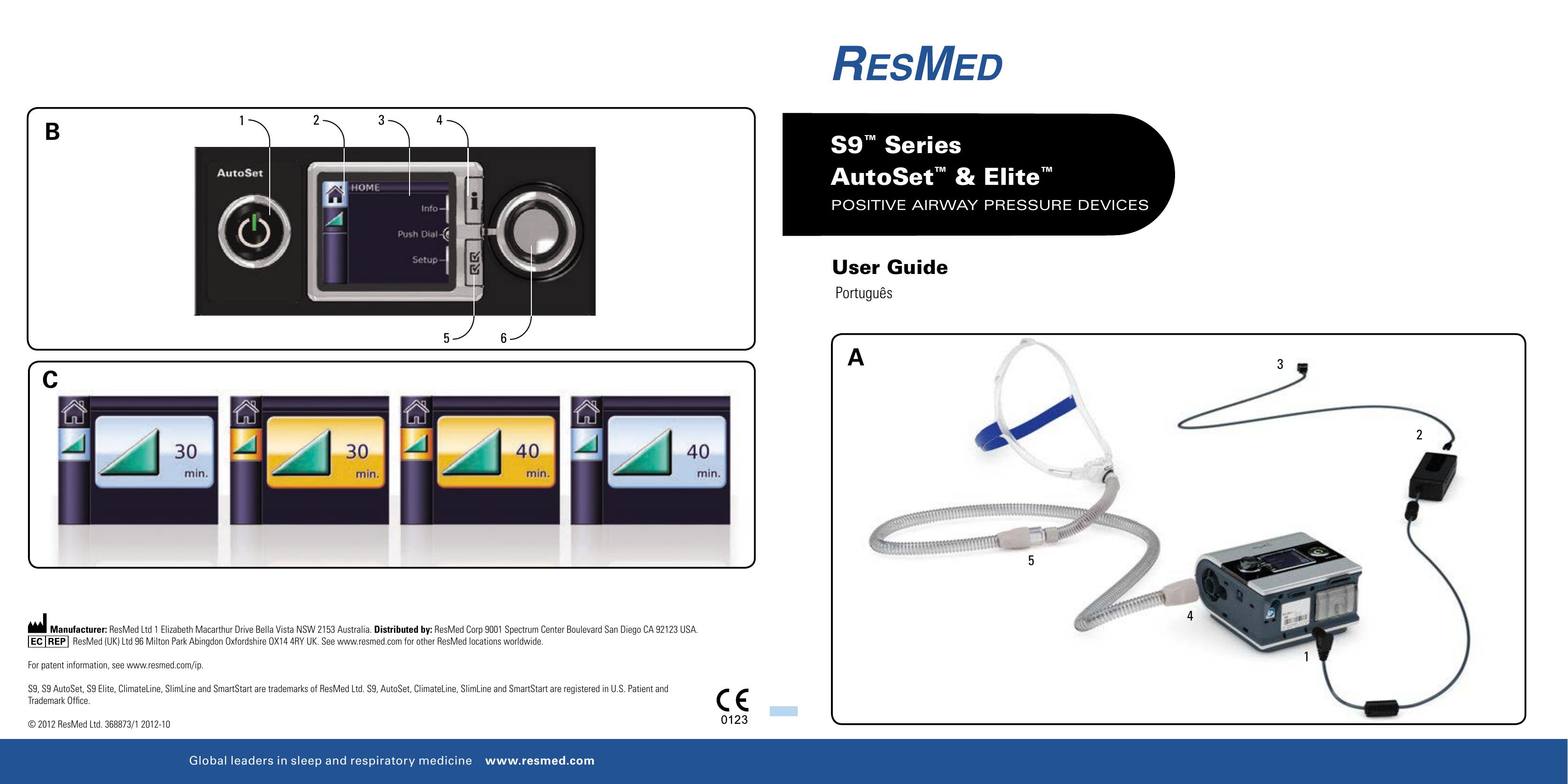 ResMed S9 Series Oxygen Equipment User Manual