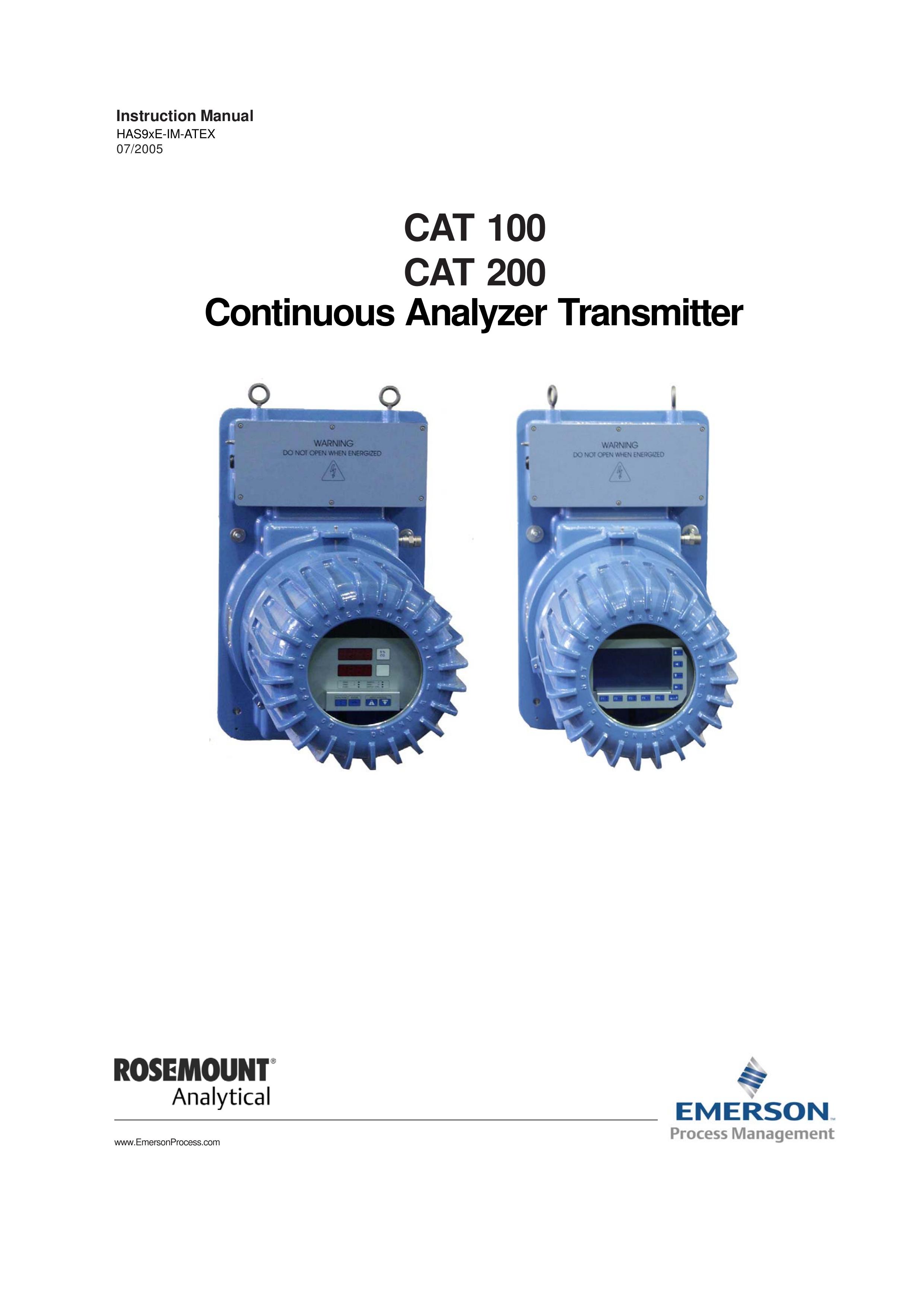 Emerson CAT 100 Pacemaker User Manual
