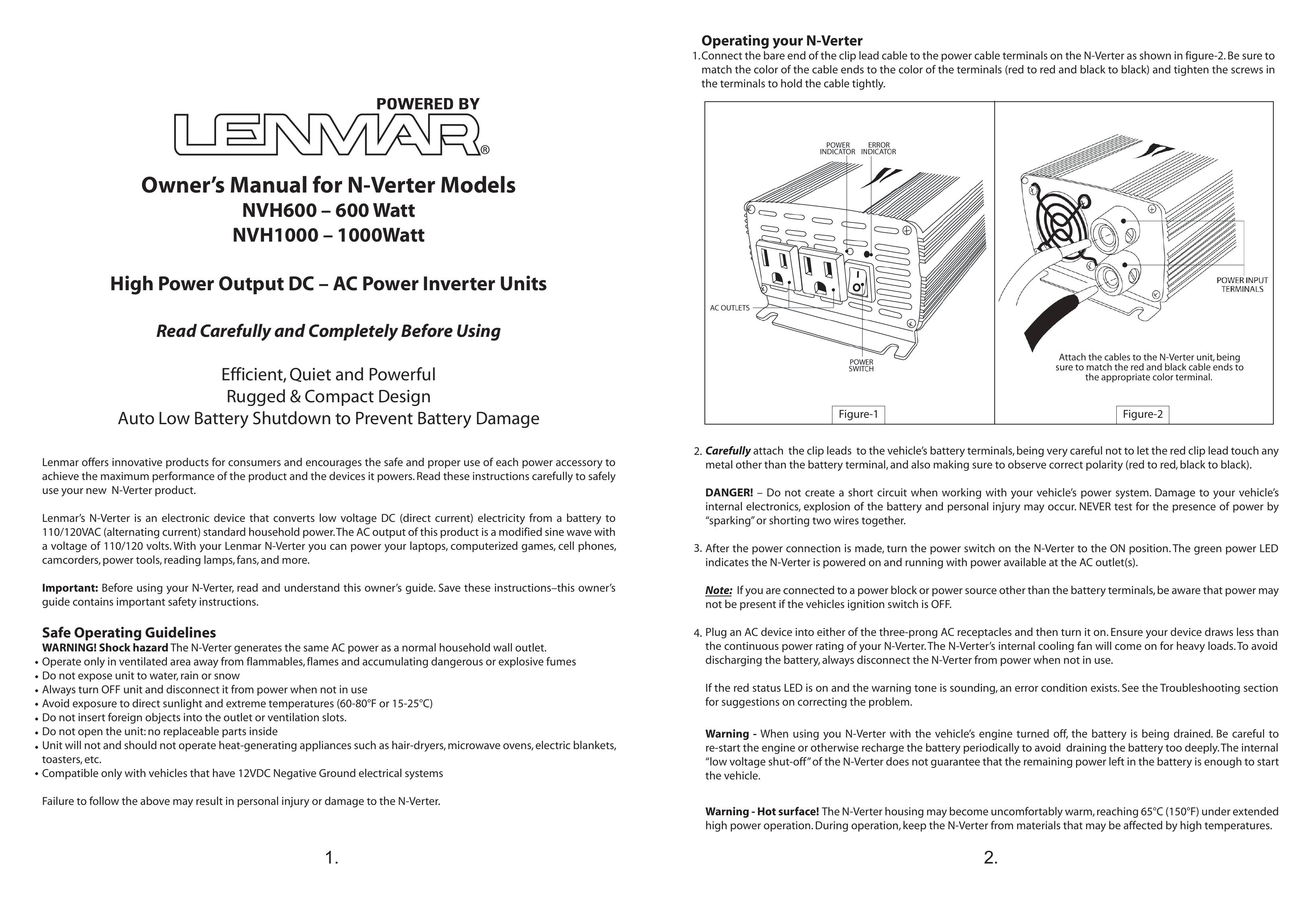 Lenmar Enterprises nvh600 Pacemaker User Manual
