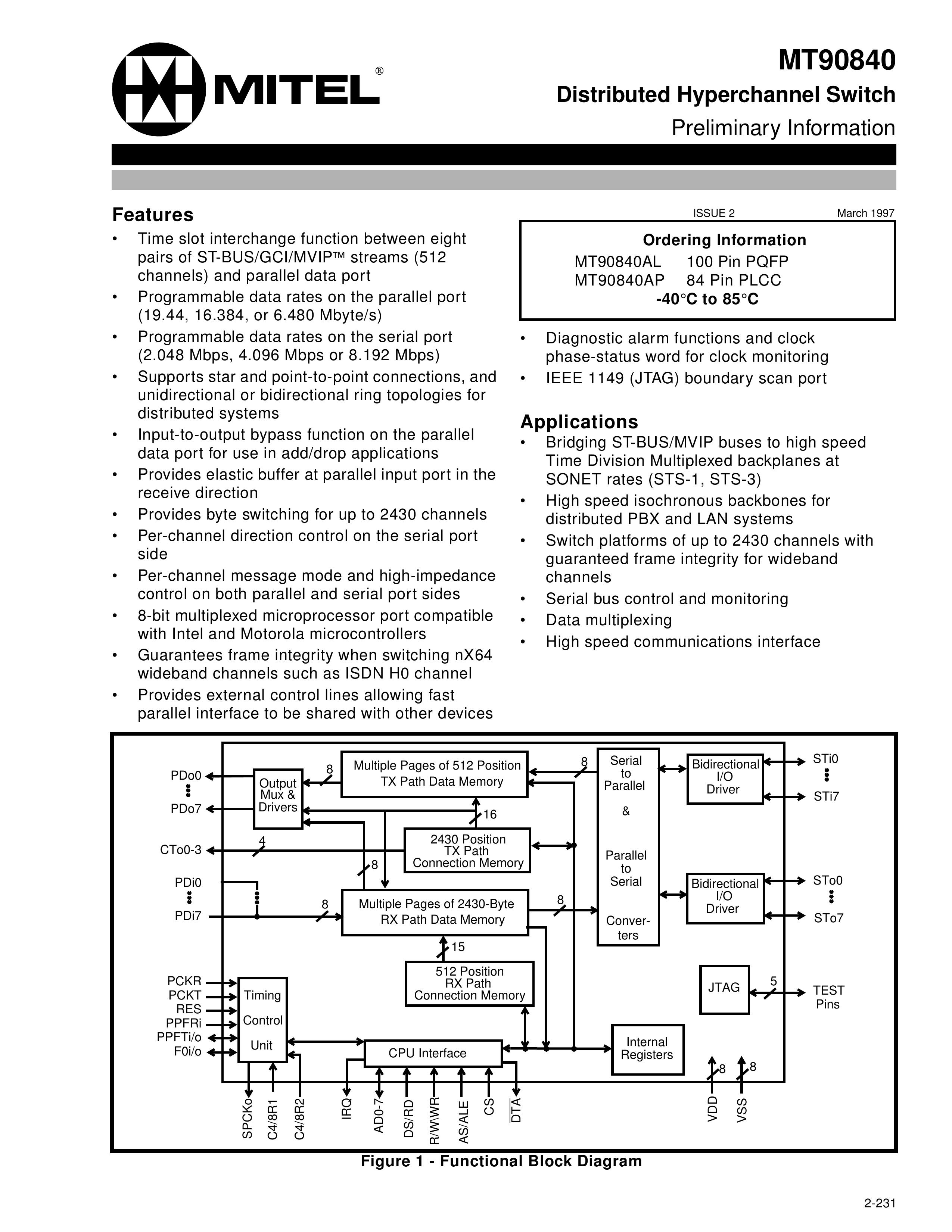 Mitel MT90840 Pacemaker User Manual