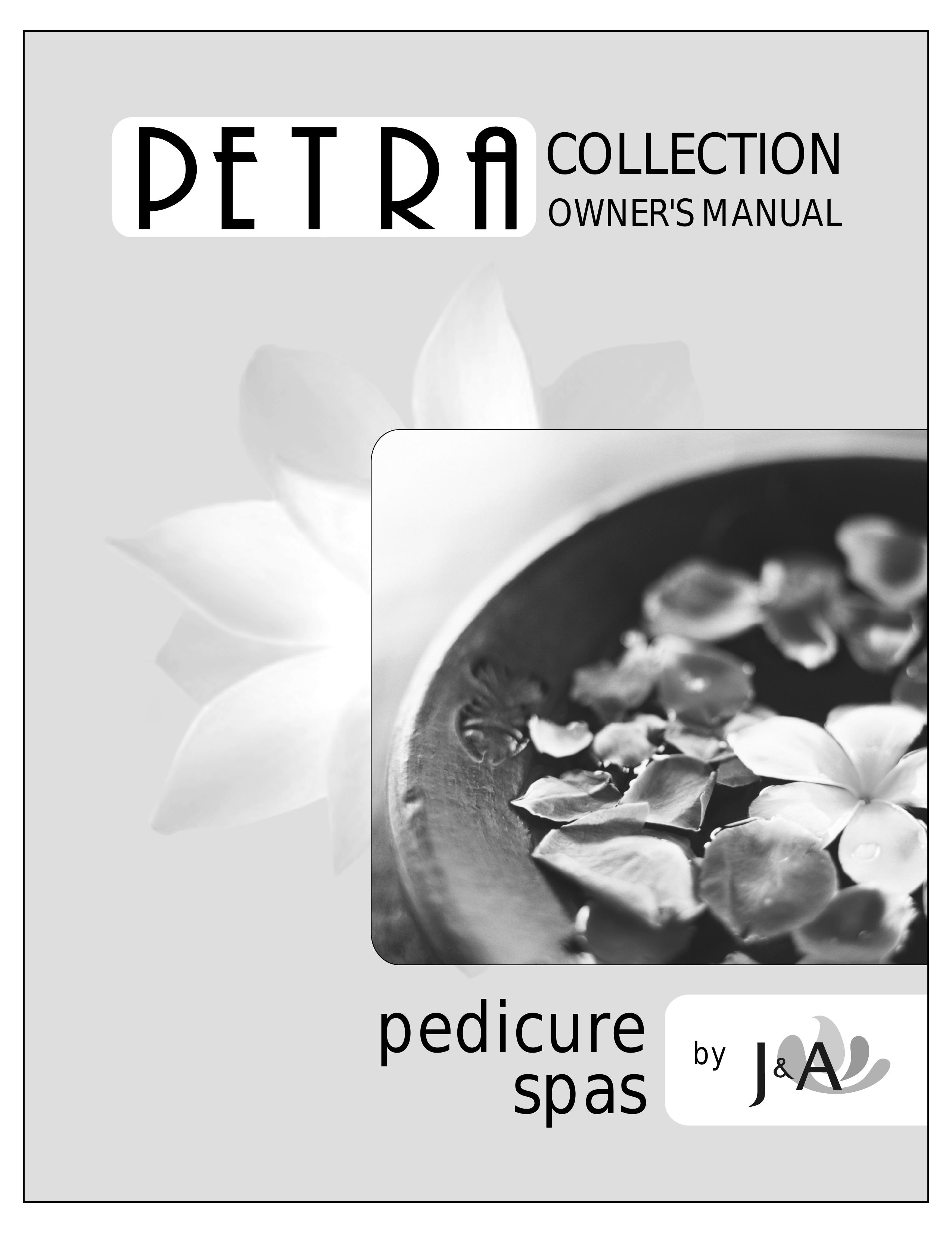Whirlpool Petra Collection Pedicure Spa User Manual
