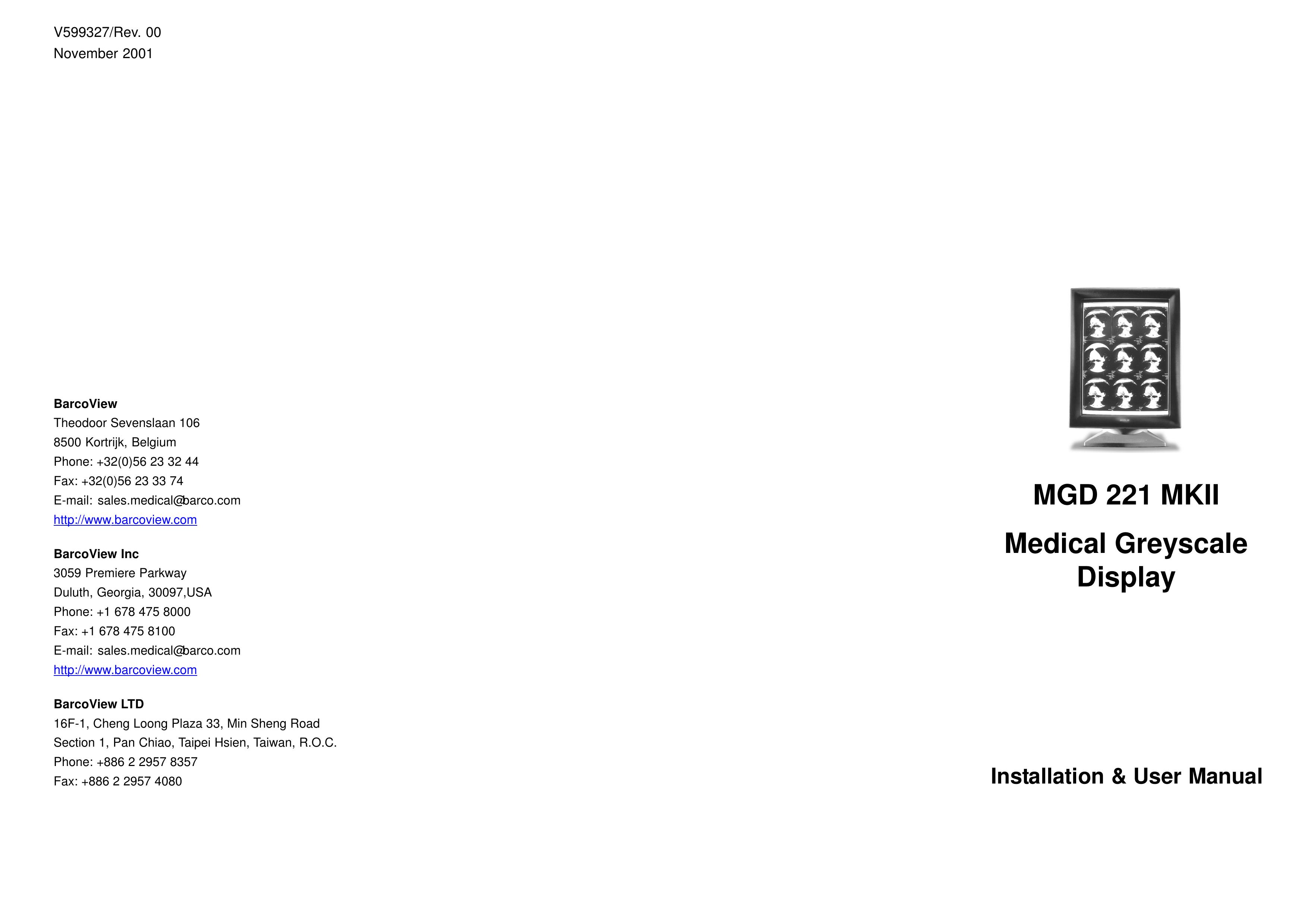 Barco MGD 221 MKII Personal Lift User Manual