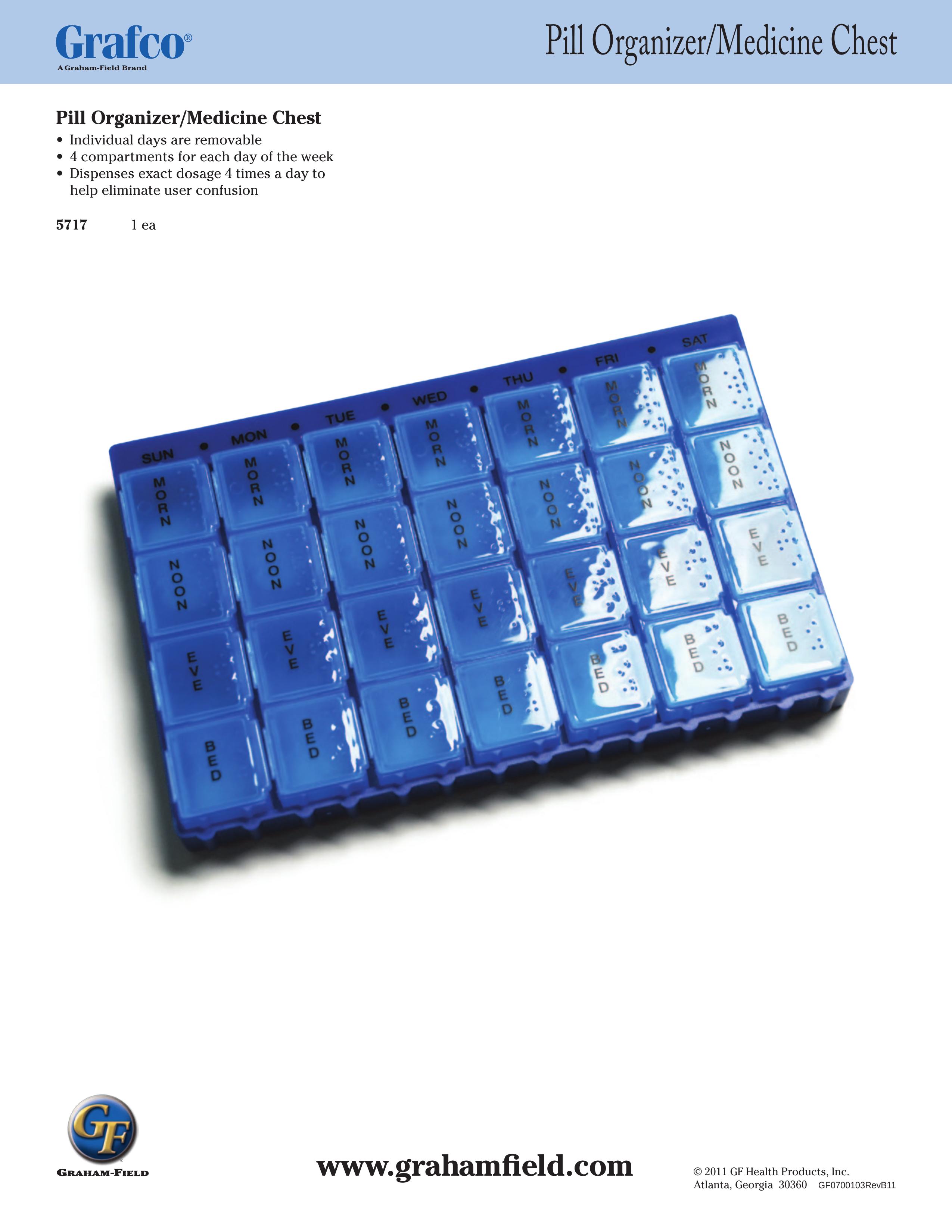 Graham Field 5717 1 EA Pill Reminder Device User Manual