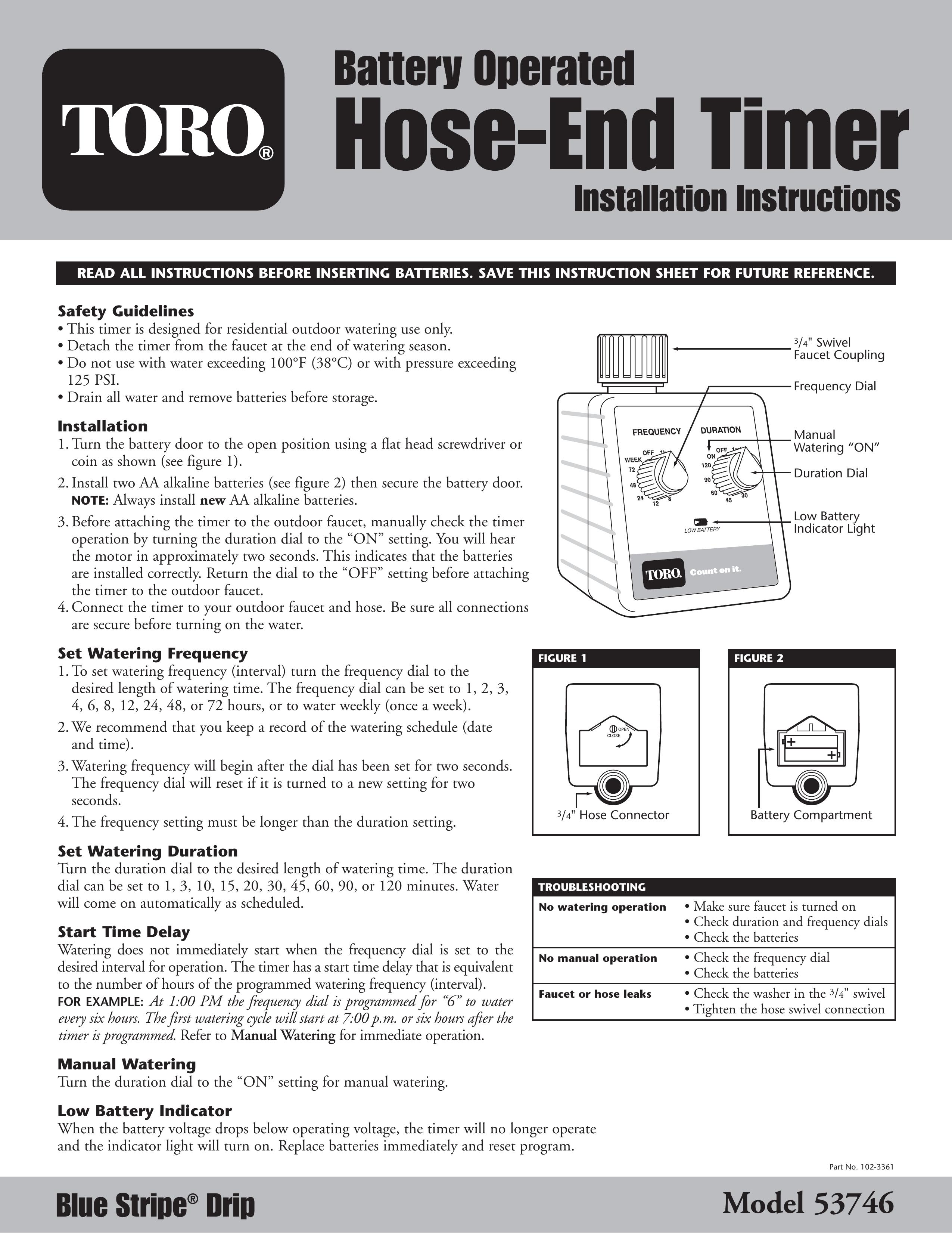 Toro 53746 Pill Reminder Device User Manual