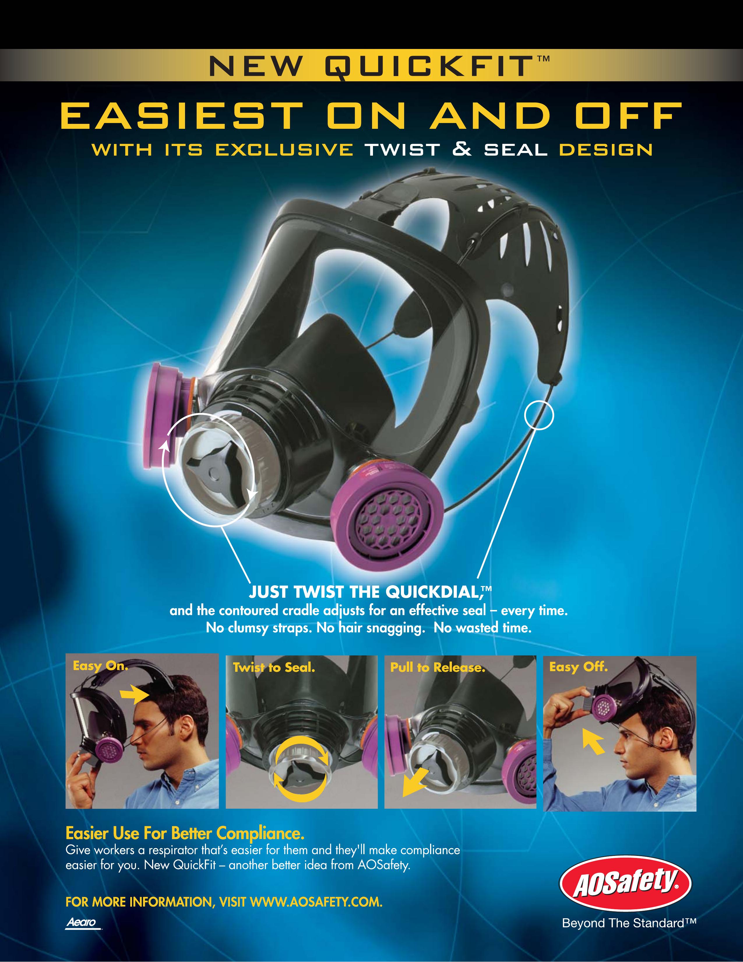 AOSafety Full Face Respirator Mask Respiratory Product User Manual
