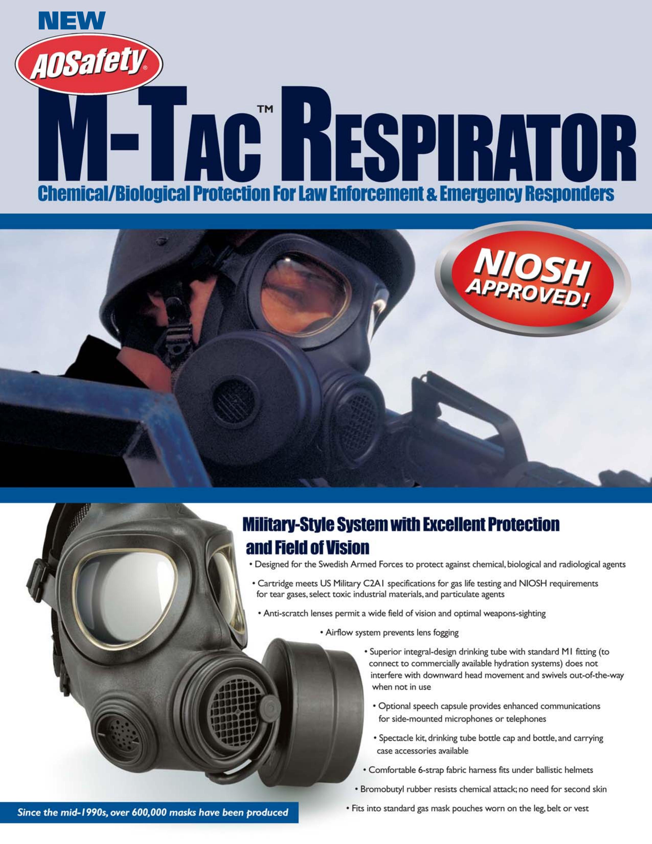AOSafety M-Tac Respiratory Product User Manual