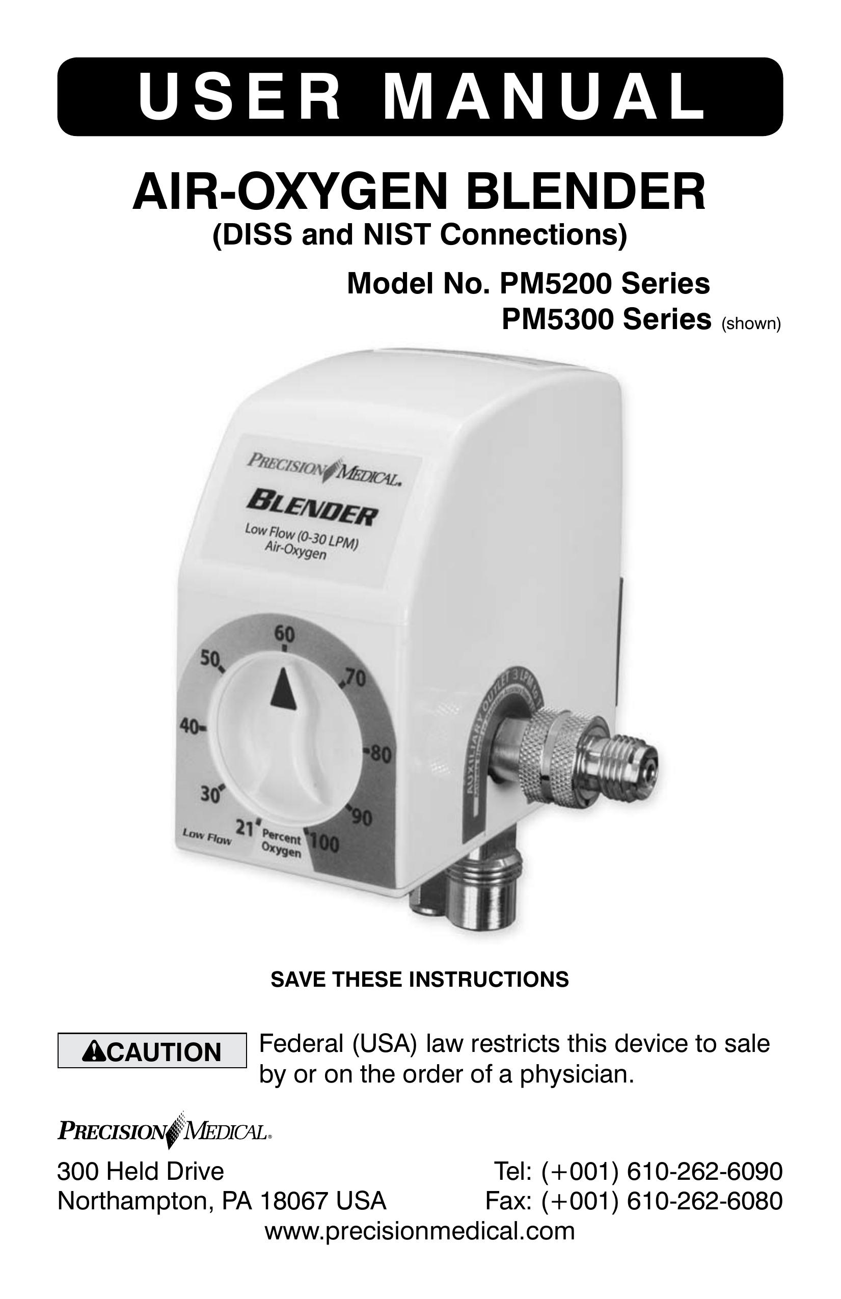 Precision Trading PM5200 Respiratory Product User Manual