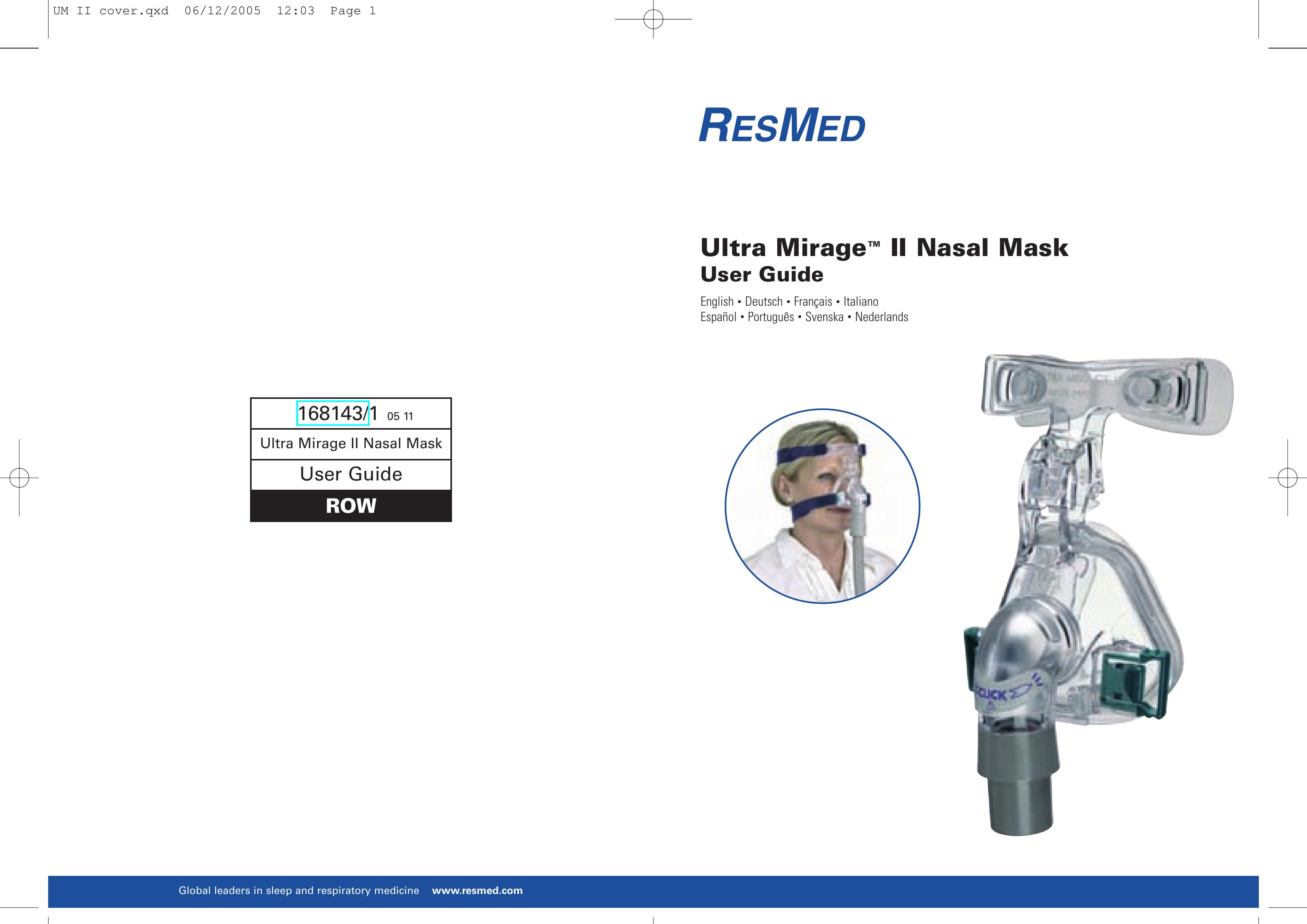 ResMed Ultra Mirage II Respiratory Product User Manual