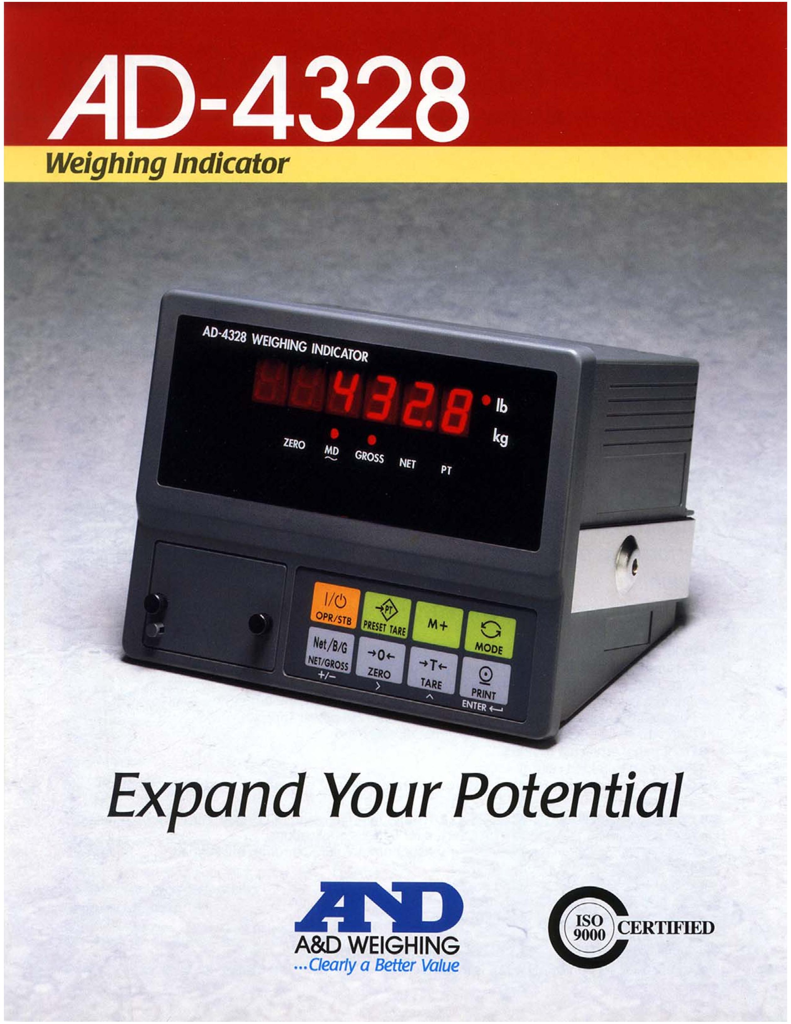 A&D AD-4328 Scale User Manual