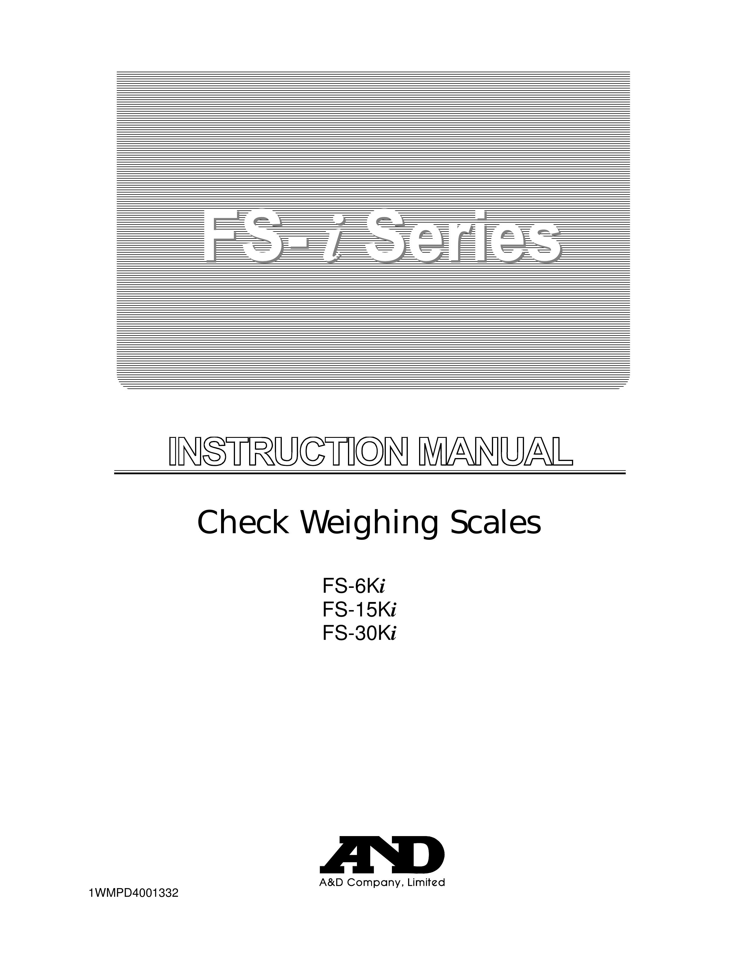 A&D FS-6Ki Scale User Manual