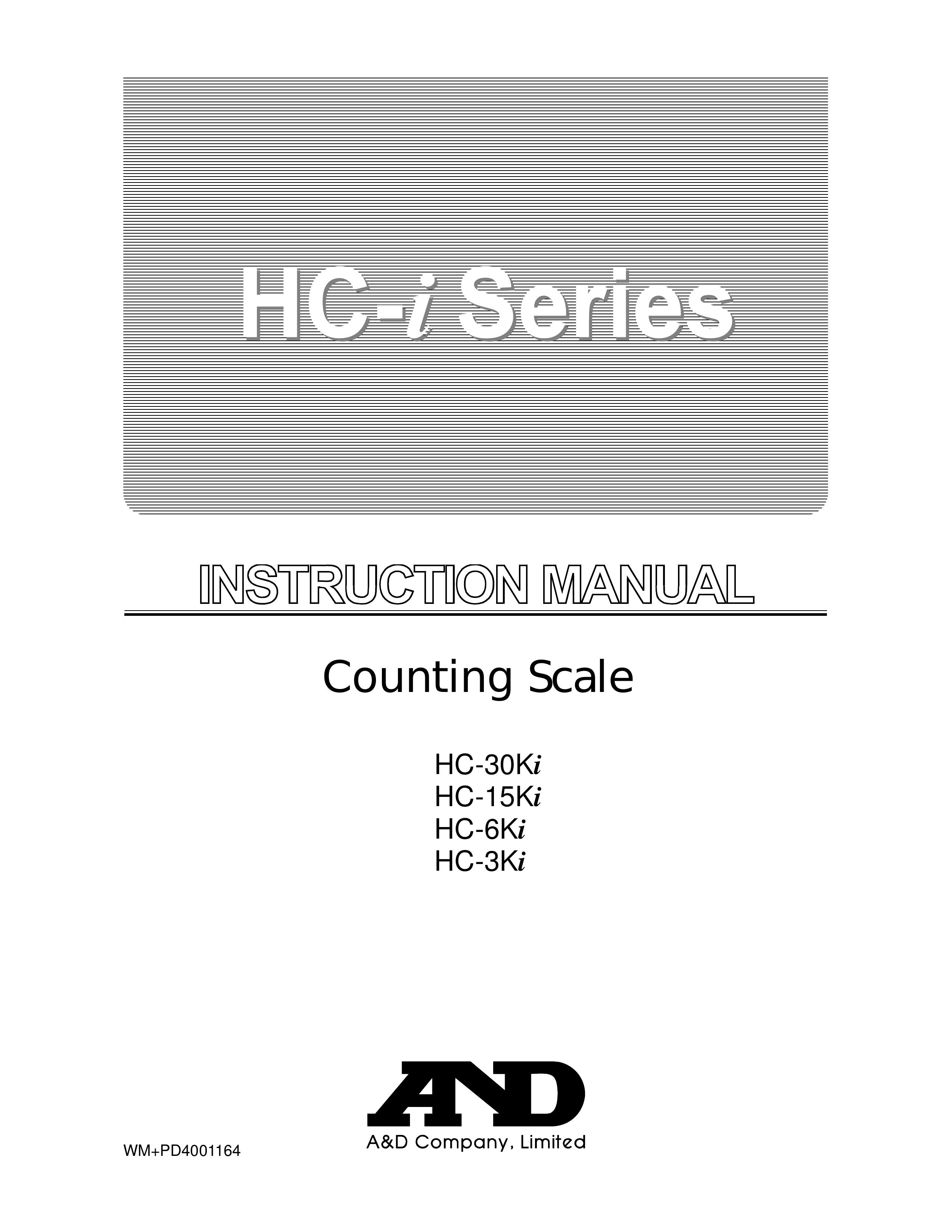 A&D HC-15Ki Scale User Manual