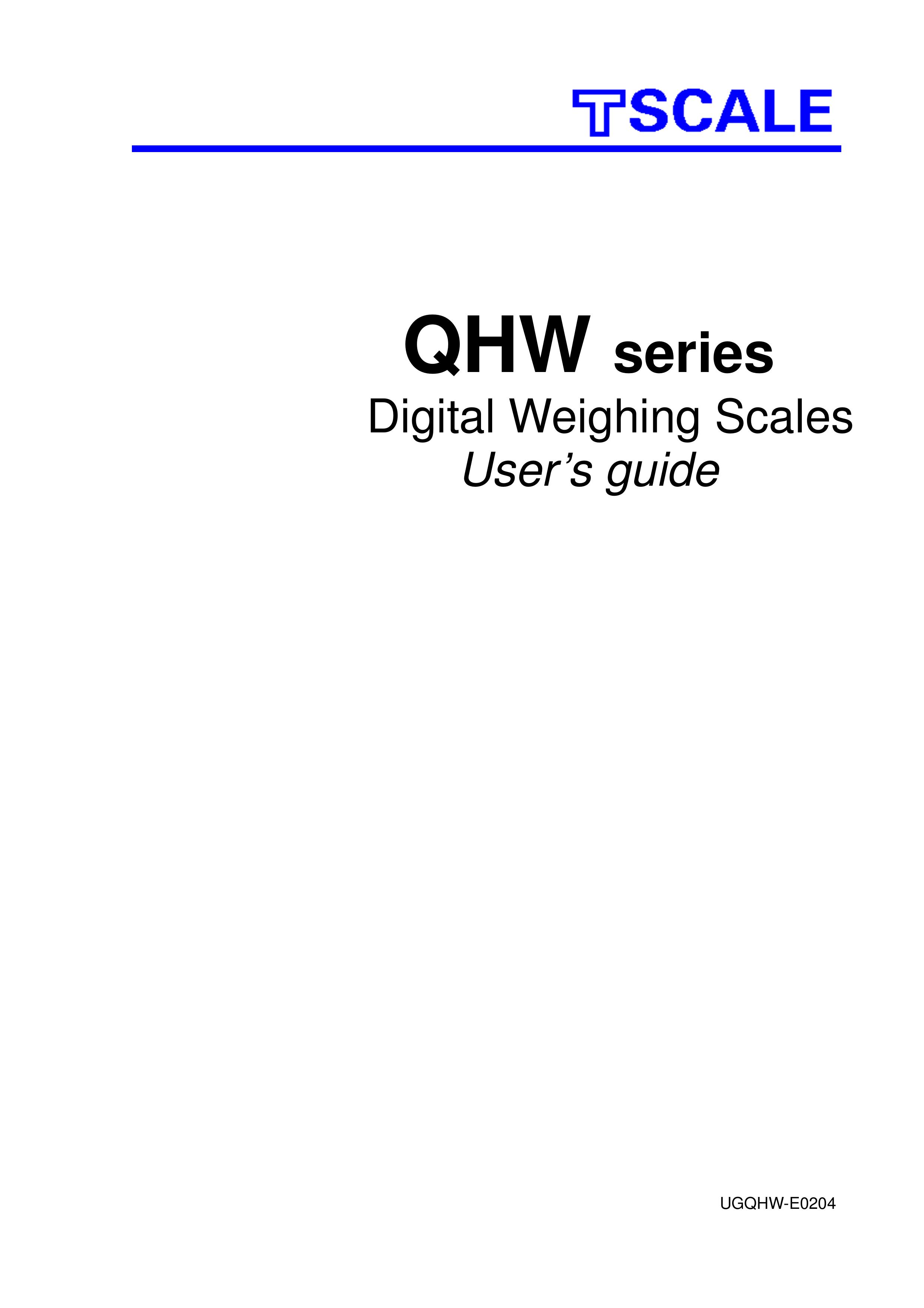LG Electronics QHW 15 Scale User Manual