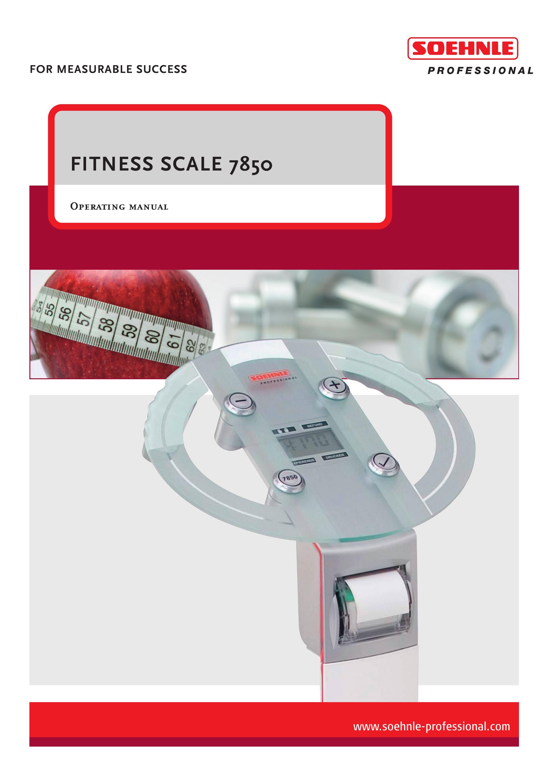 Soehnle 7850 Scale User Manual