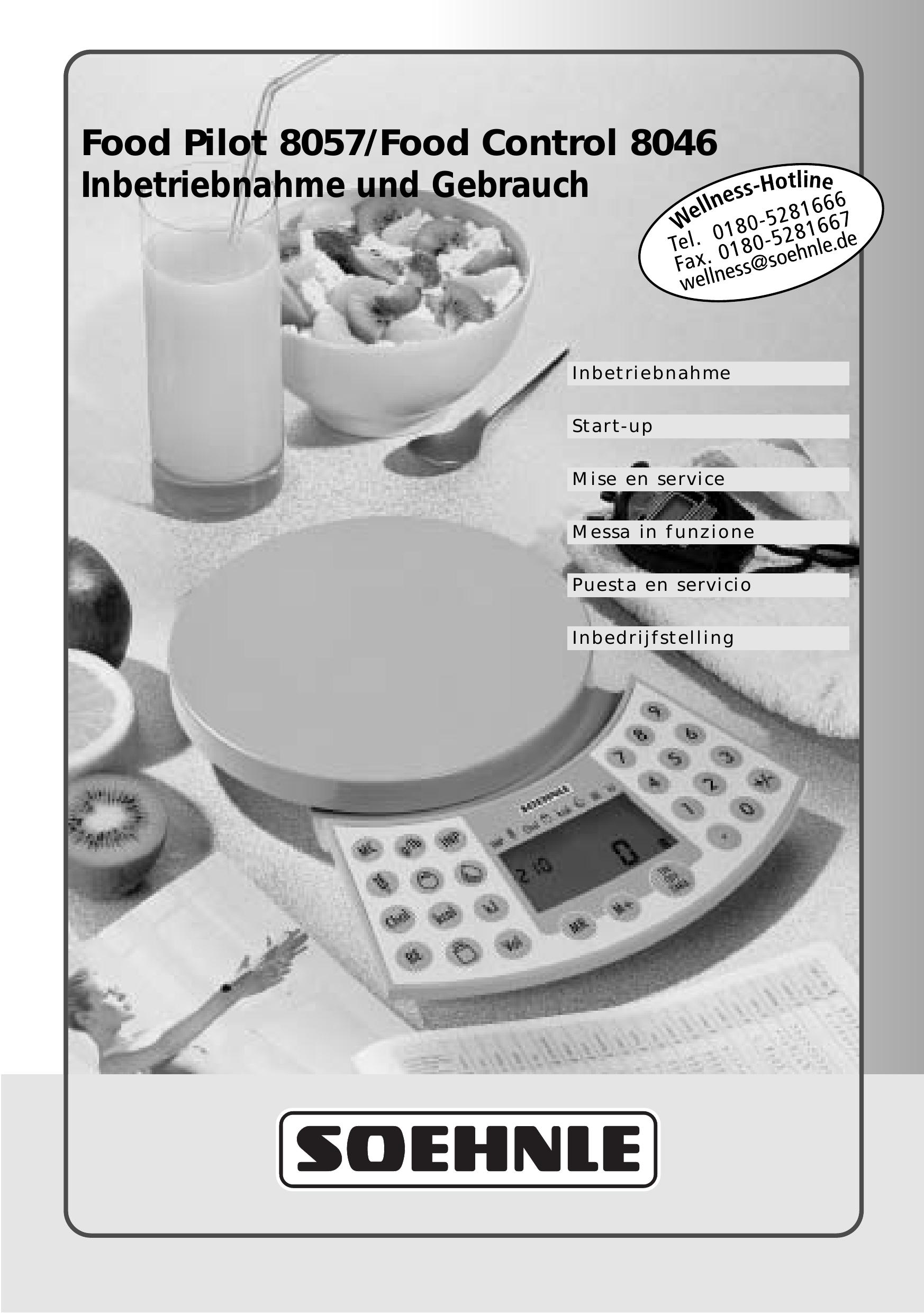 Soehnle Food Control 8046 Scale User Manual
