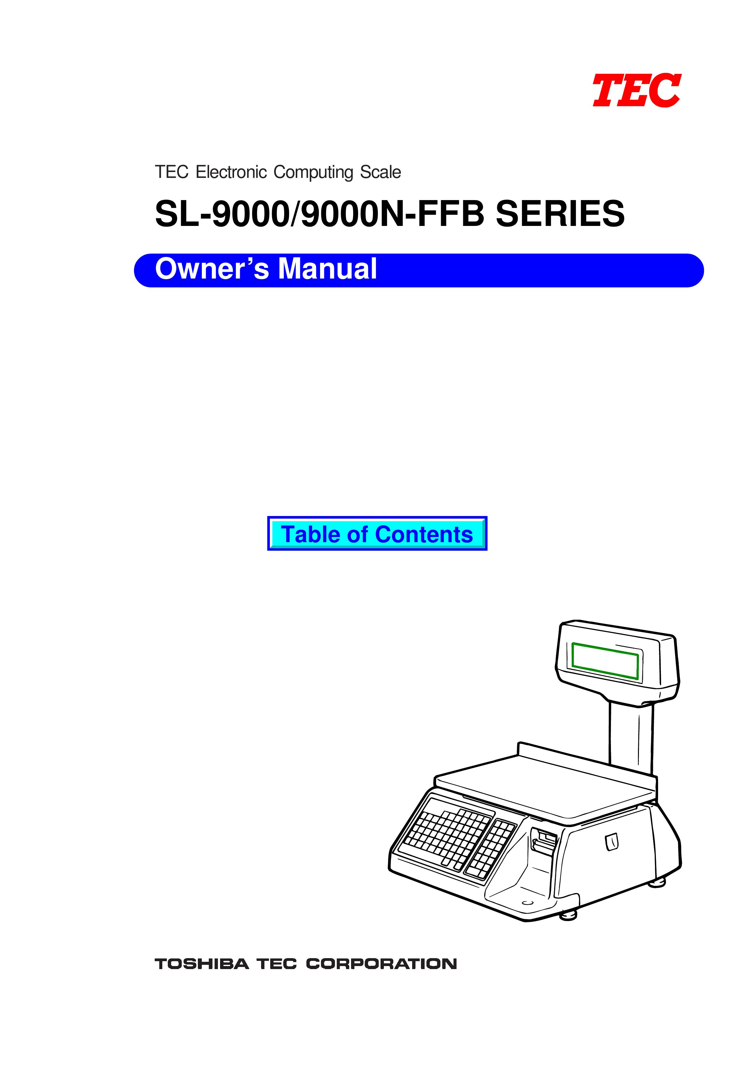 Toshiba SL-9000 Scale User Manual