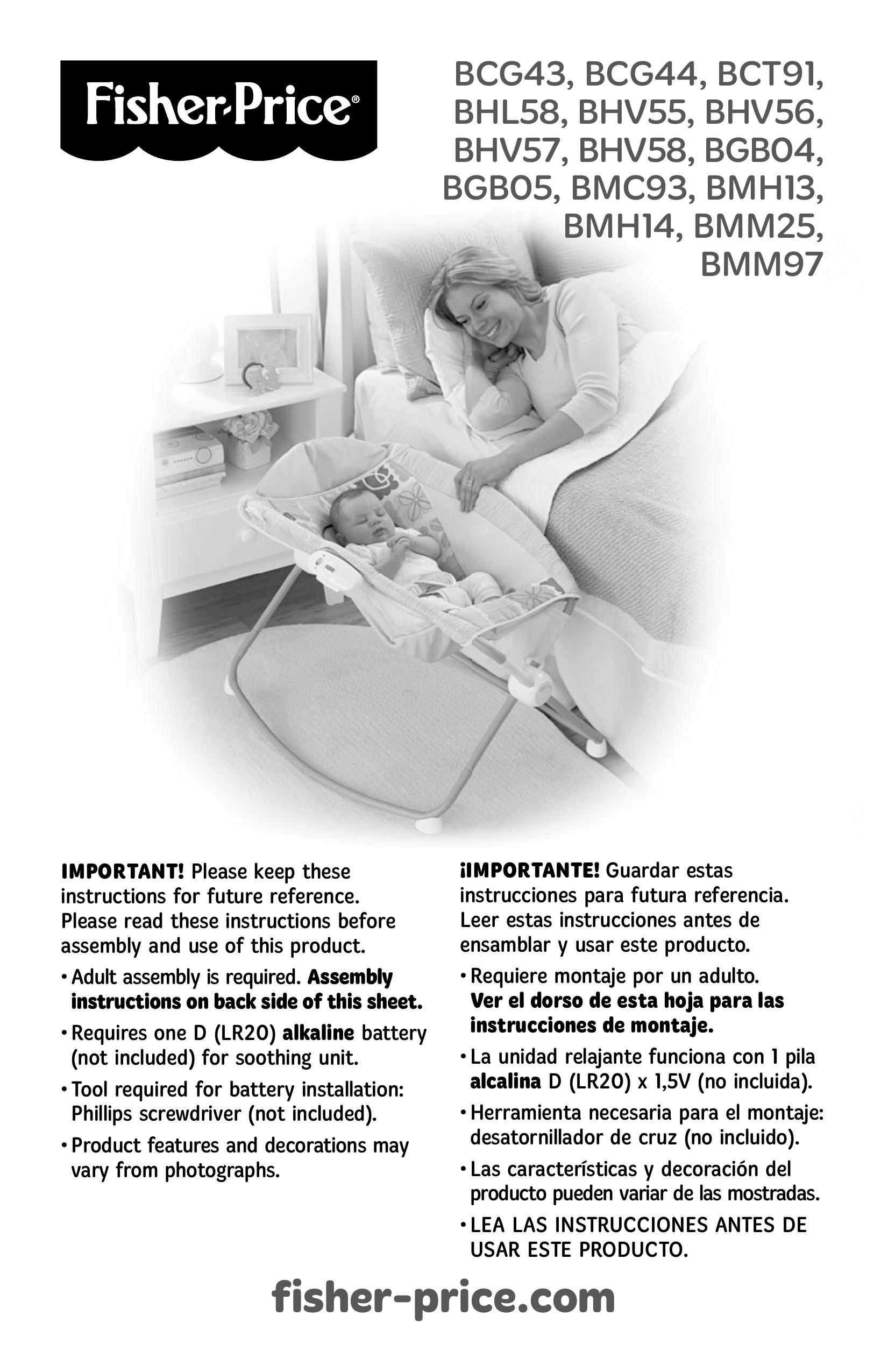 Fisher-Price BCG43 Sleep Apnea Machine User Manual