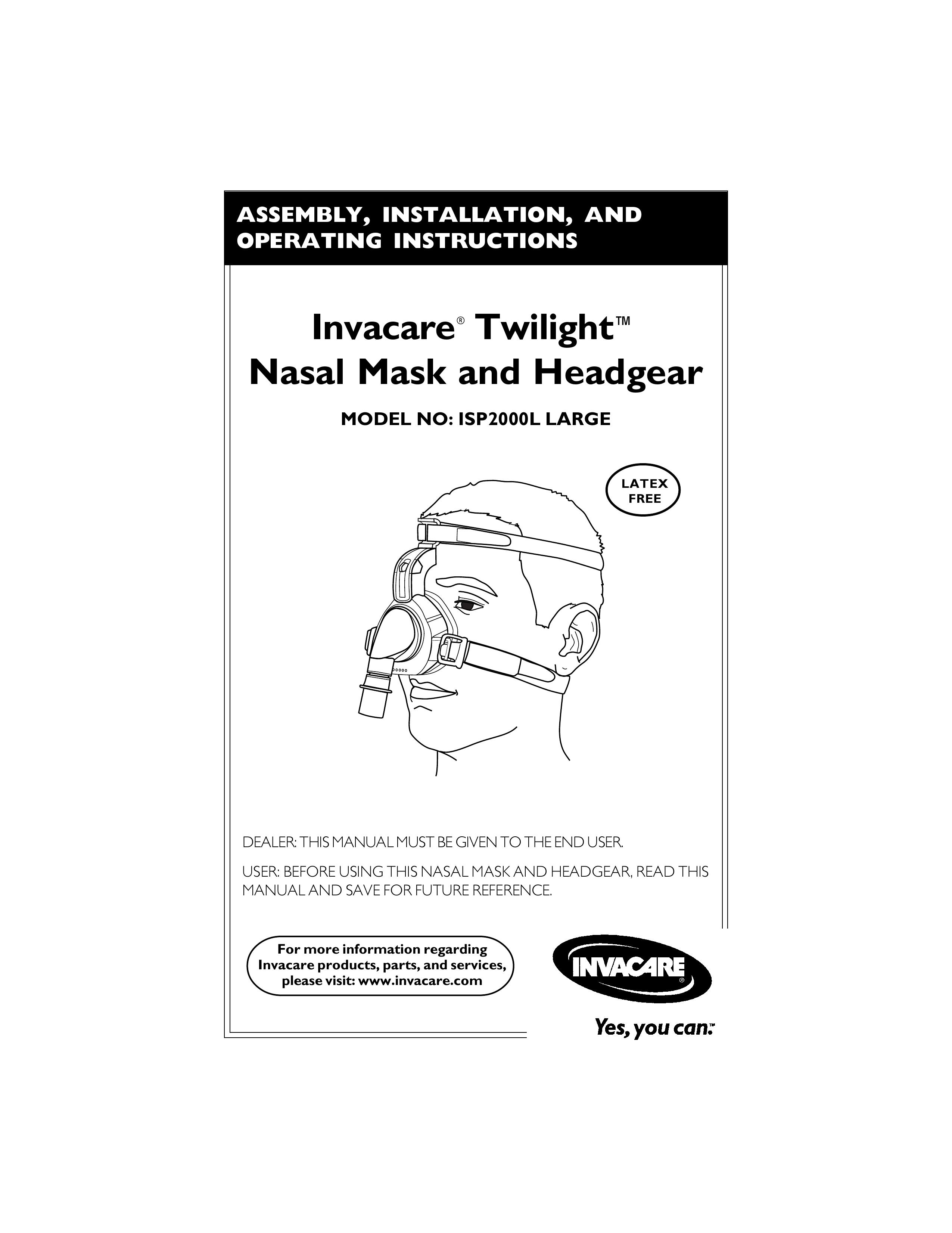 Invacare ISP2000L Sleep Apnea Machine User Manual