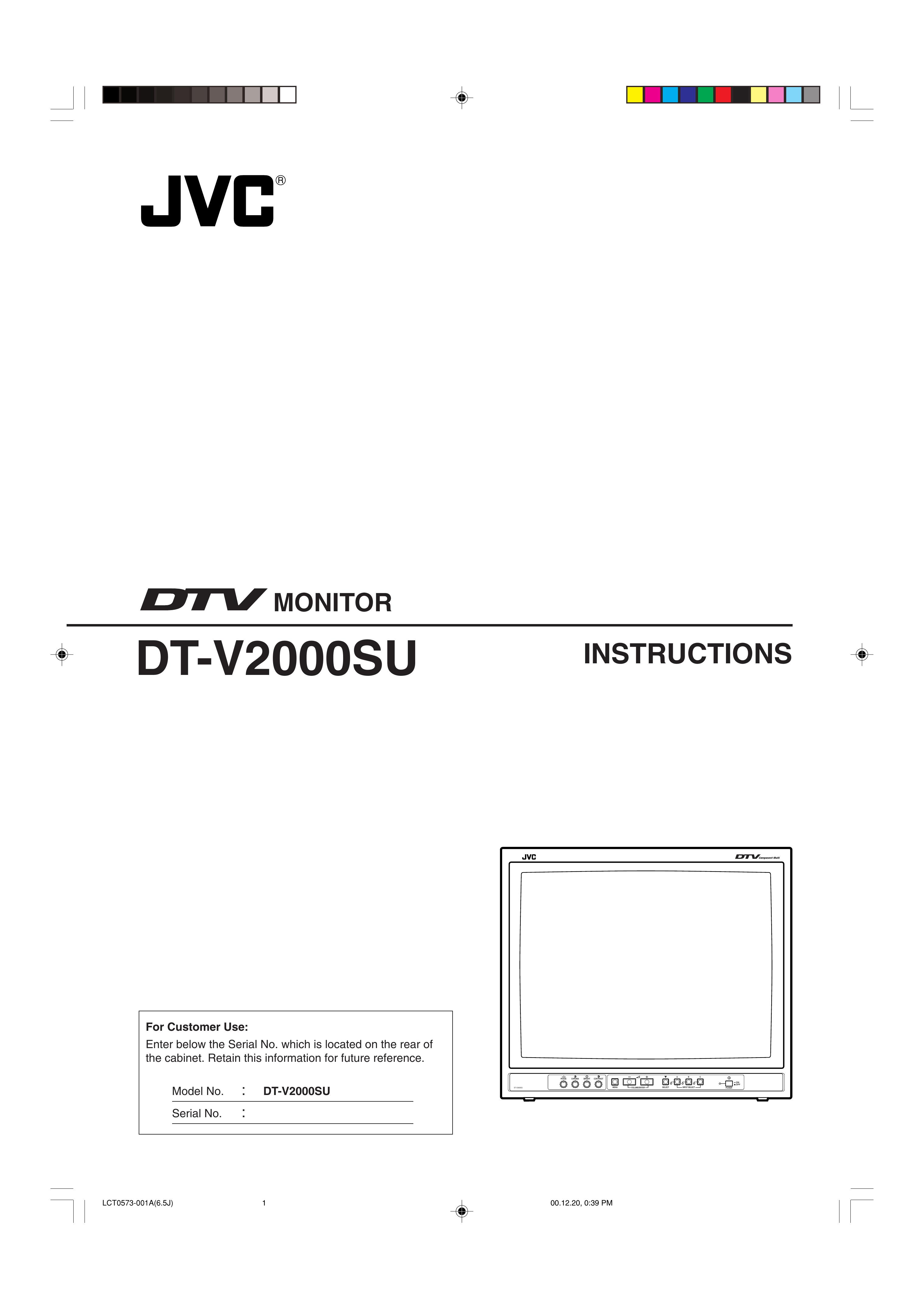 JVC DT-V2000SU Sleep Apnea Machine User Manual