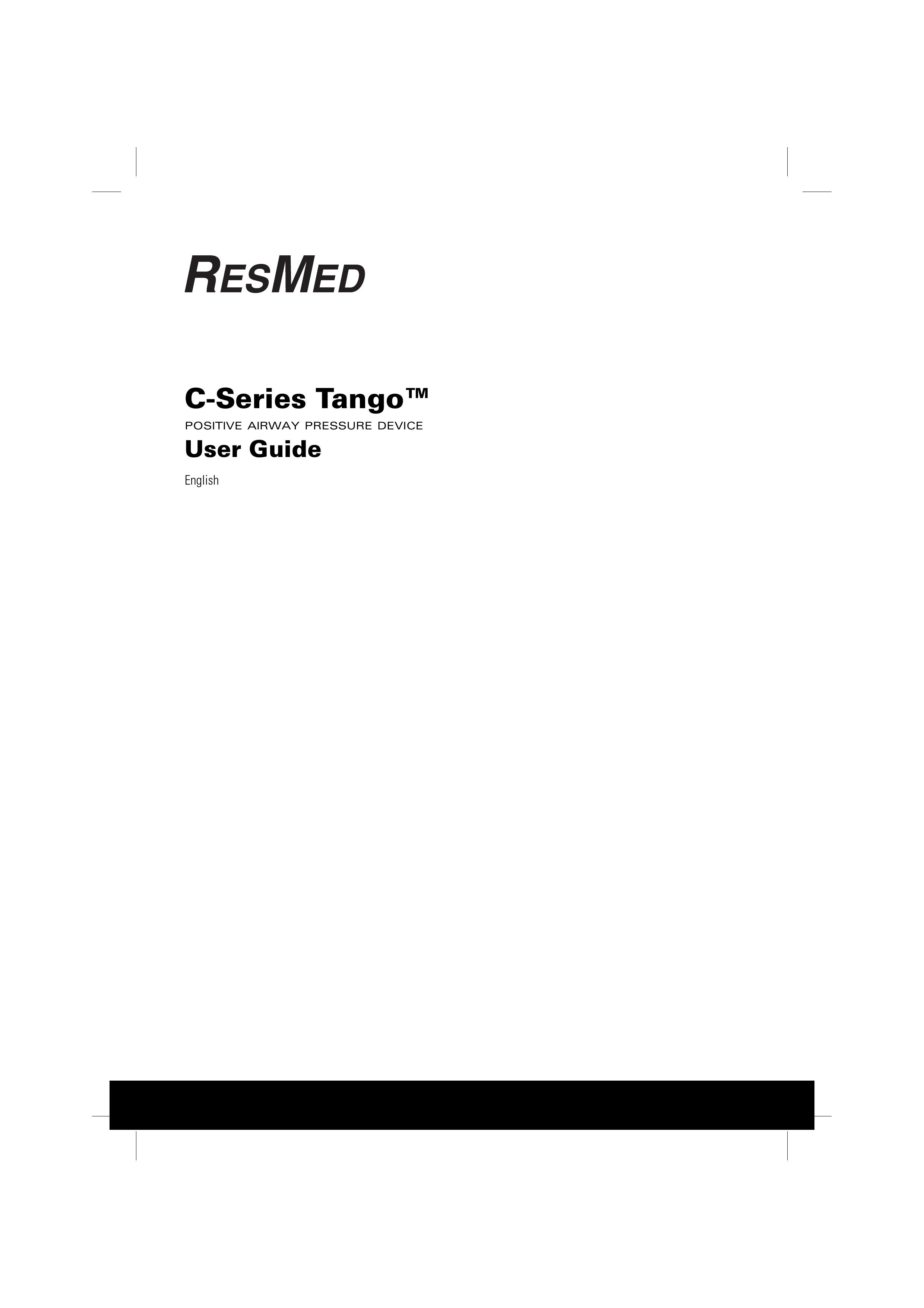 ResMed C-Series Sleep Apnea Machine User Manual