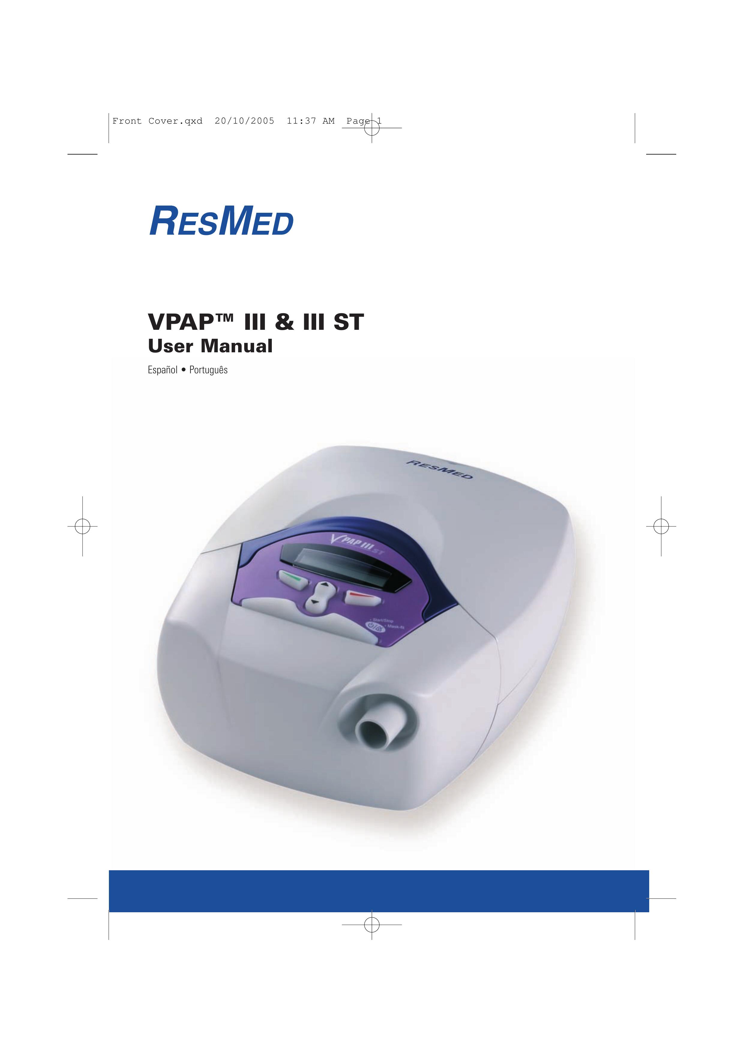 ResMed VPAPTm III$IIIst Sleep Apnea Machine User Manual