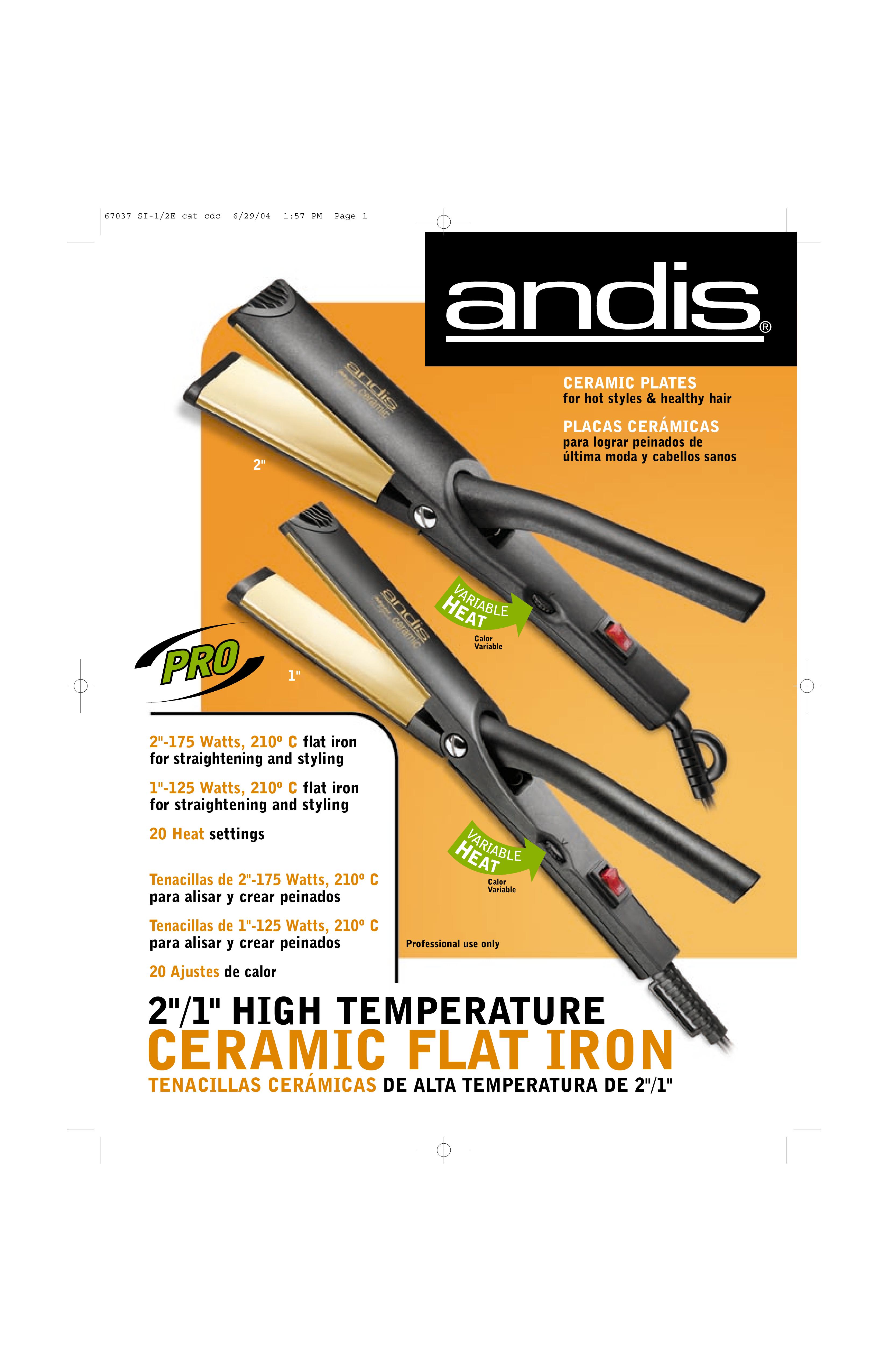 Andis Company SI-1E Styling Iron User Manual
