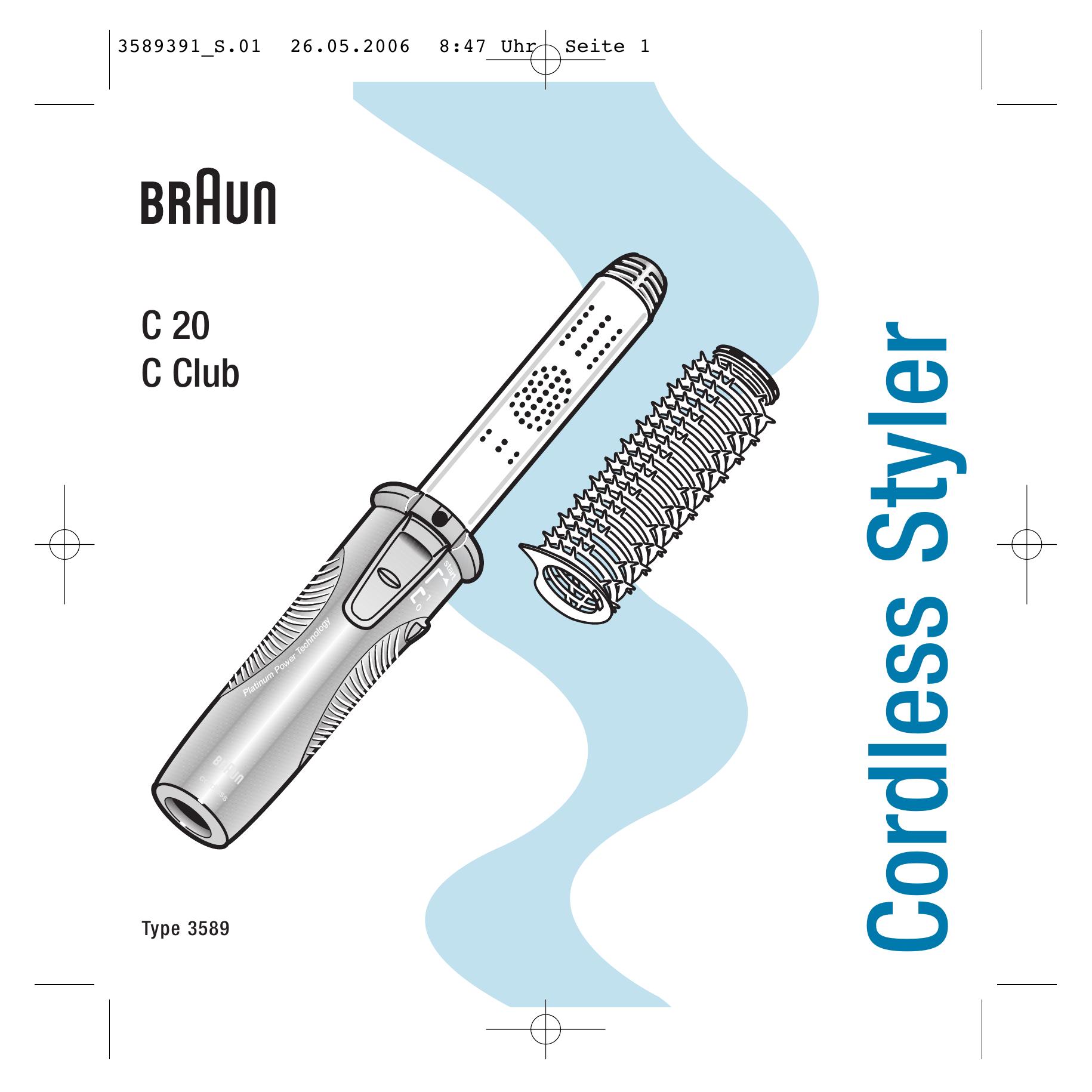 Braun C 20 Styling Iron User Manual