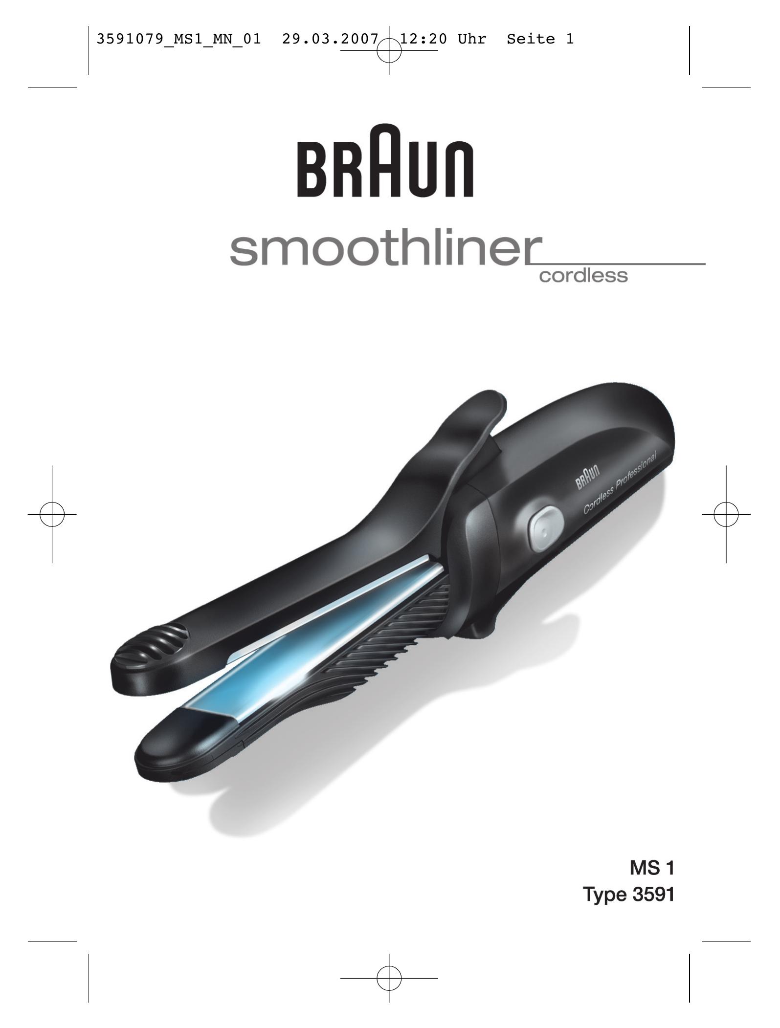 Braun MS 1 Styling Iron User Manual