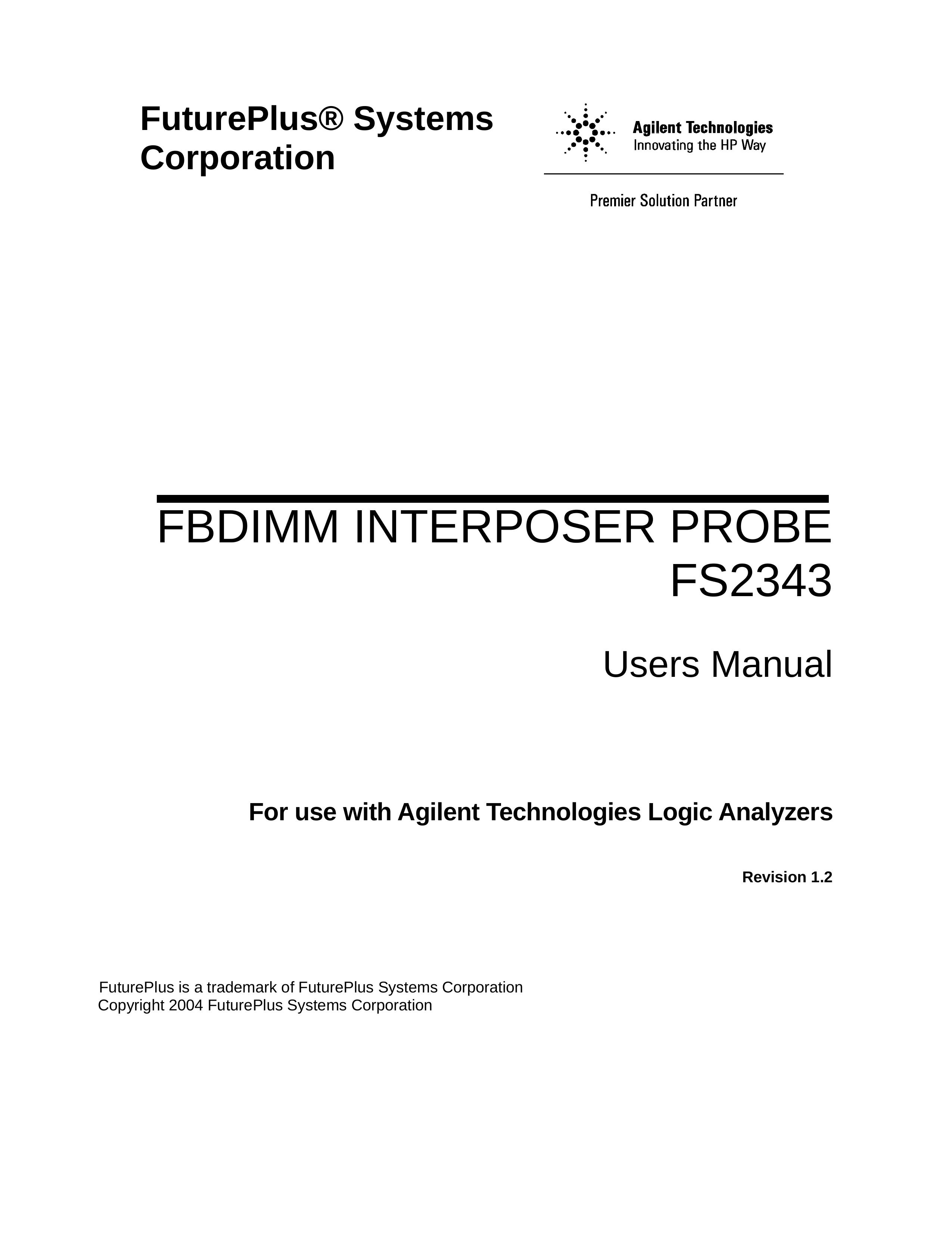 Agilent Technologies FS2343 Thermometer User Manual