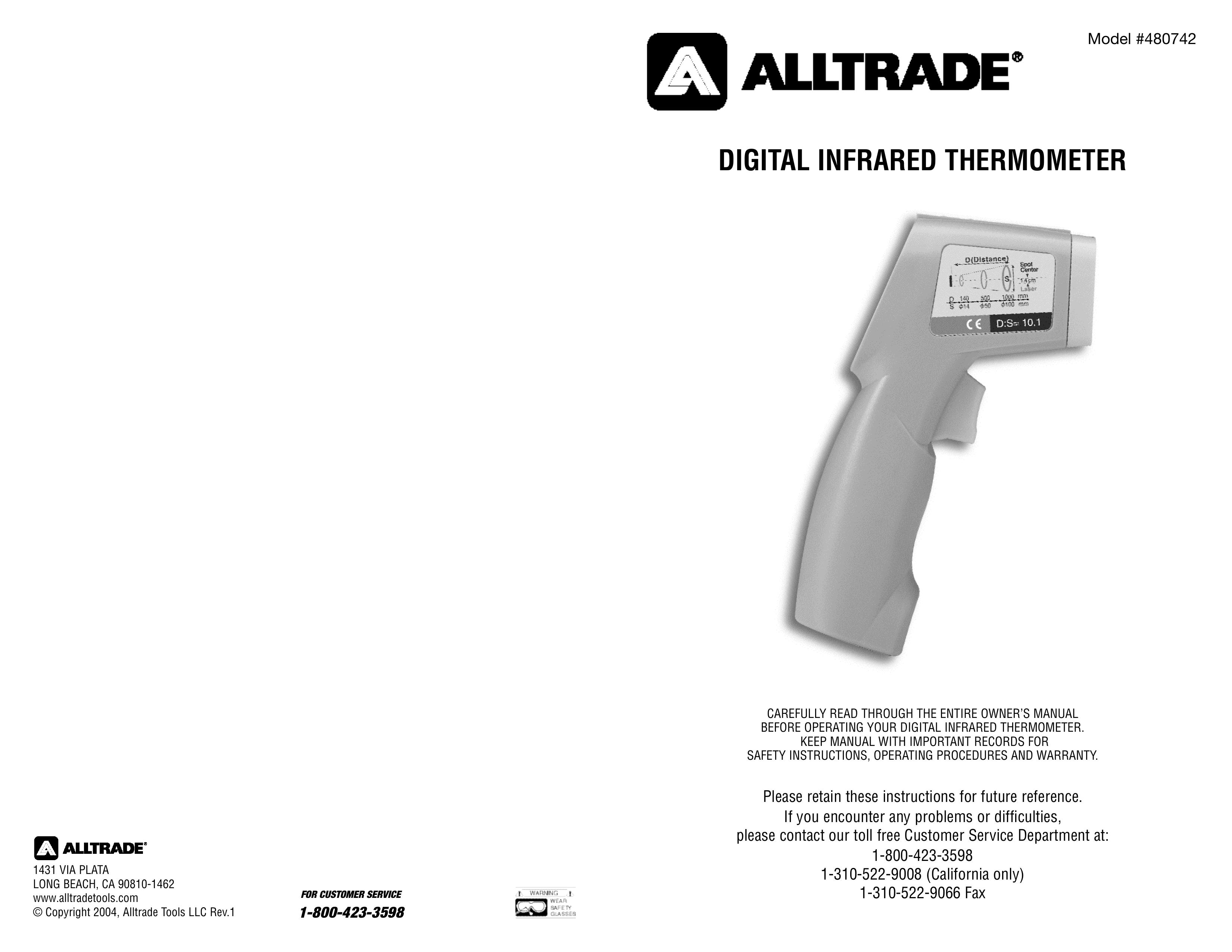 AllTrade 480742 Thermometer User Manual