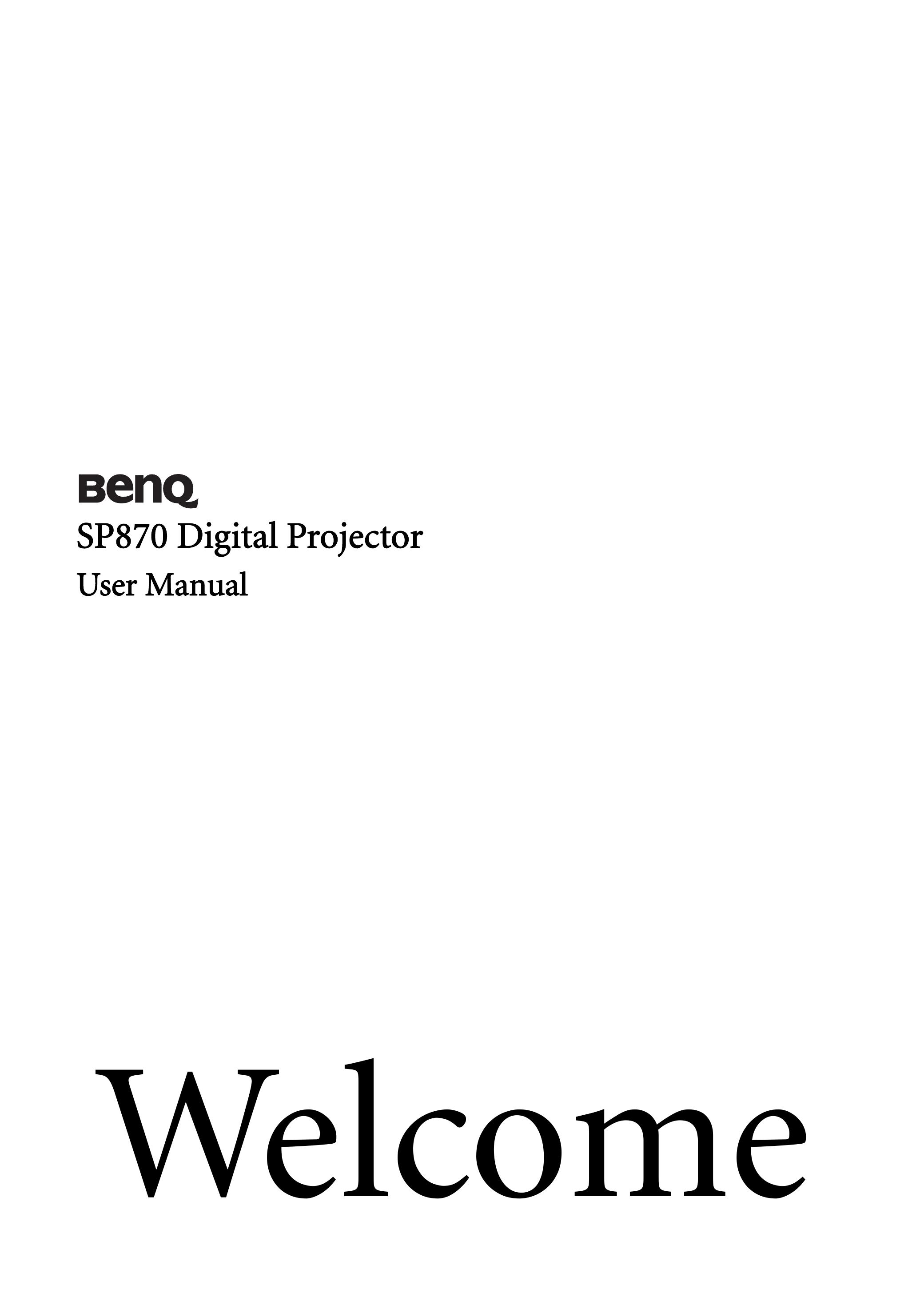 BenQ sp870 Thermometer User Manual