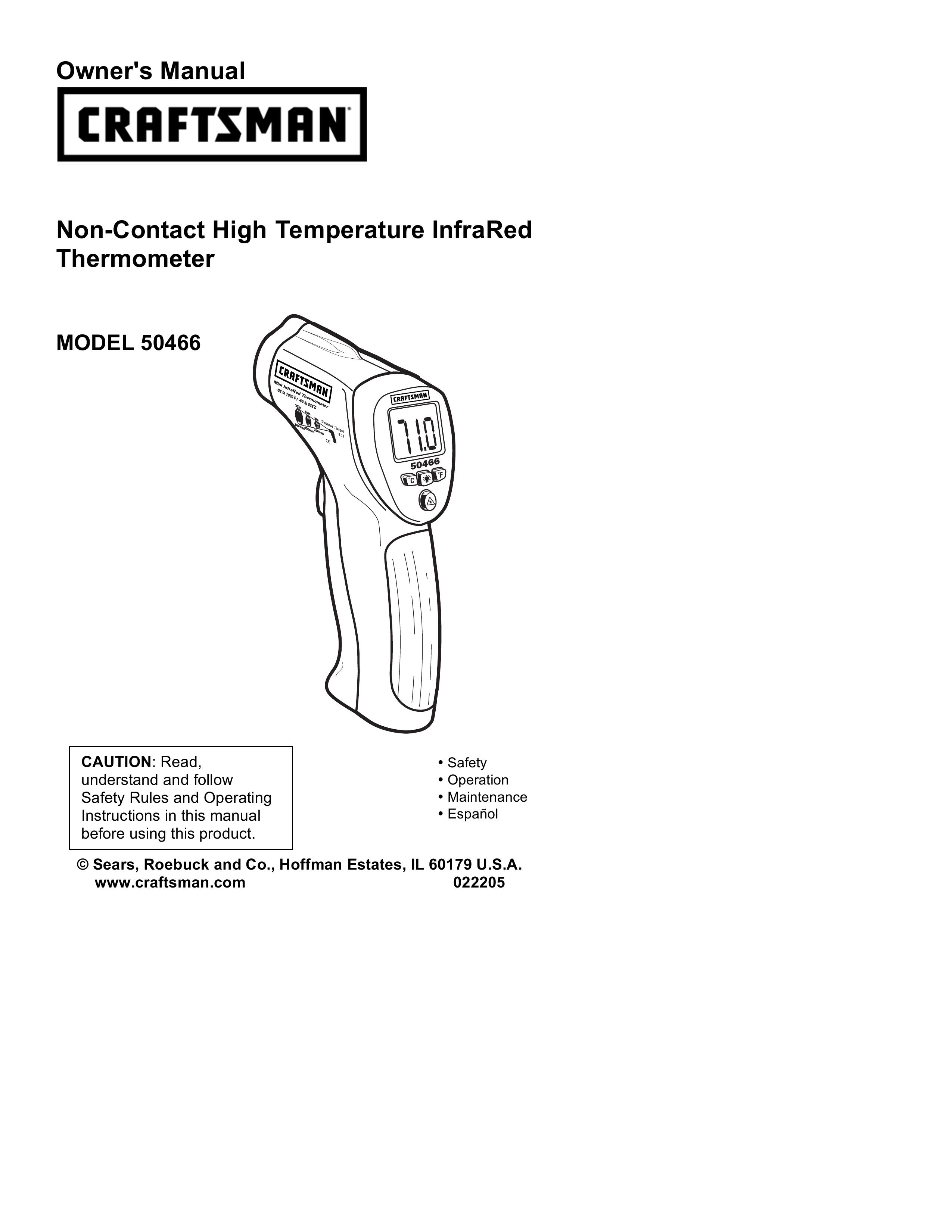 Craftsman 50466 Thermometer User Manual