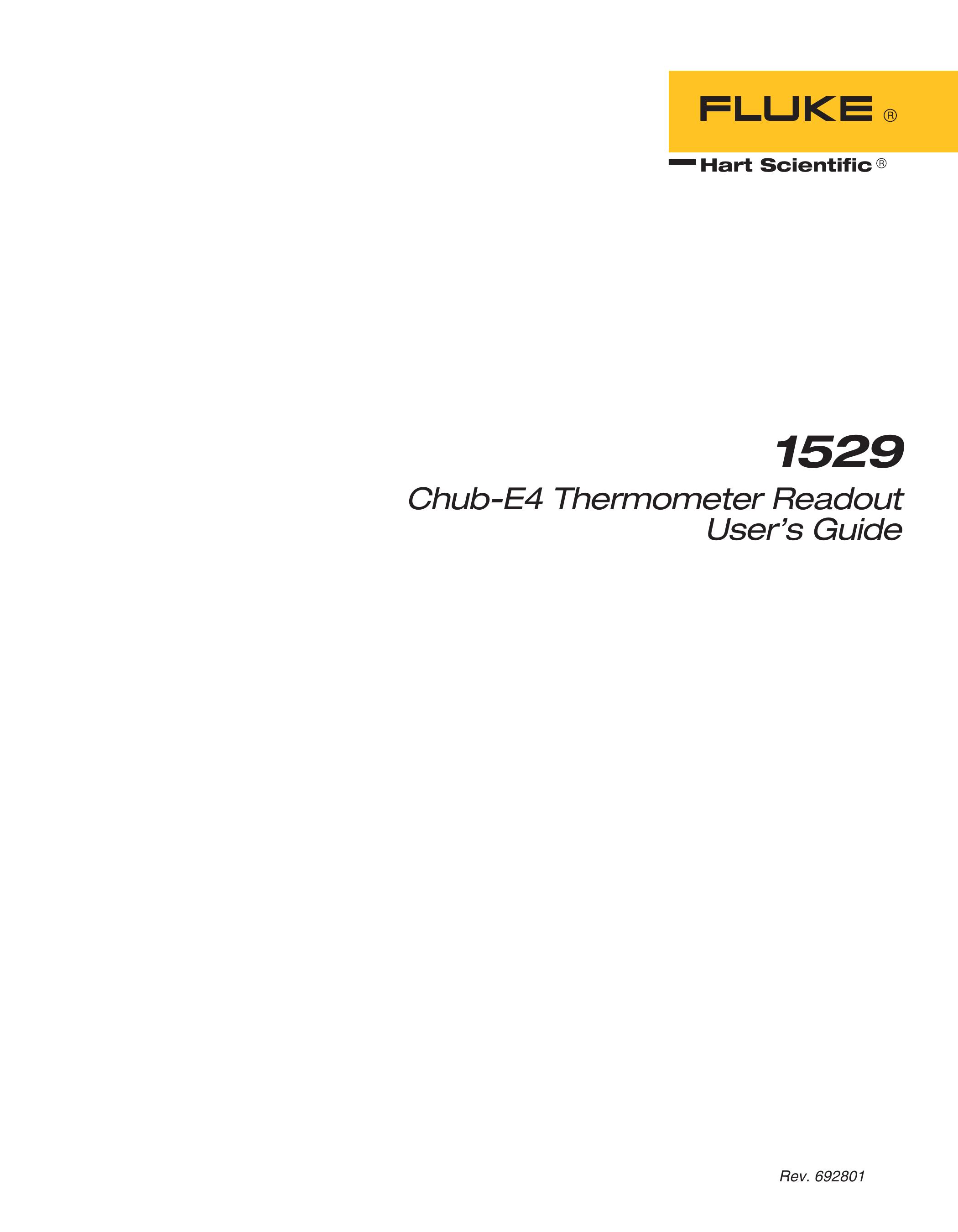 Fluke 1529 Thermometer User Manual