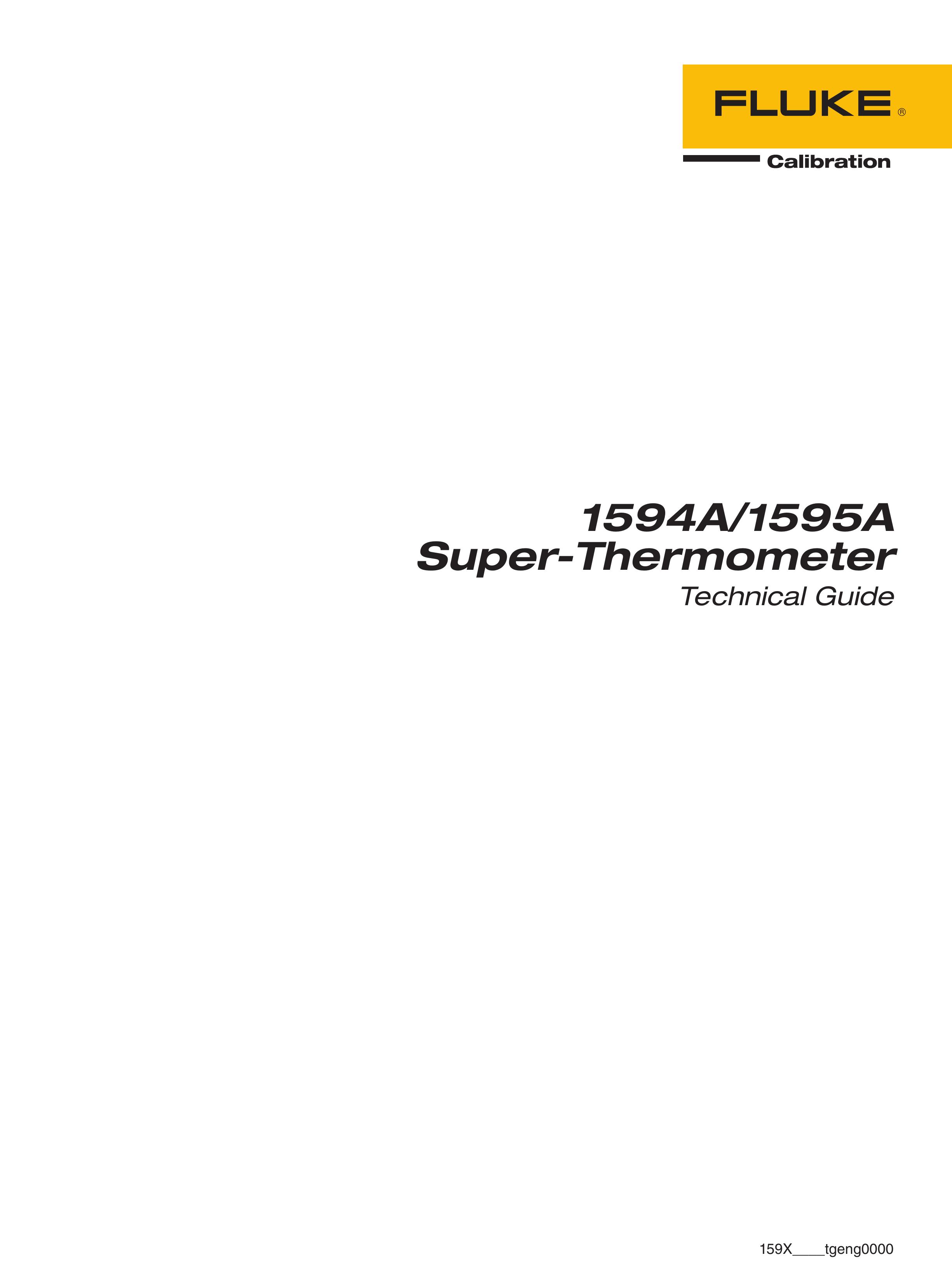 Fluke 1595A Thermometer User Manual