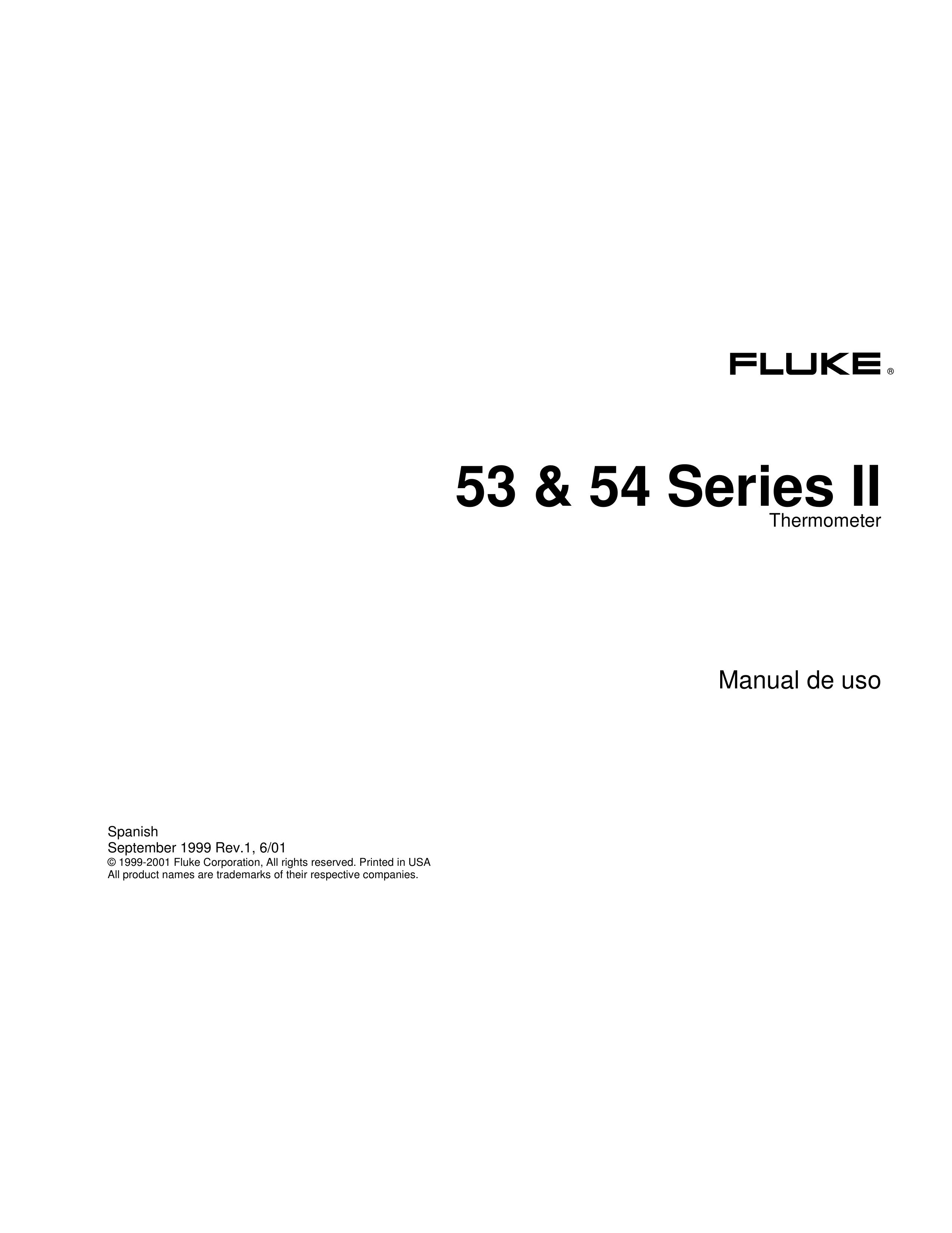 Fluke 53 Series Thermometer User Manual