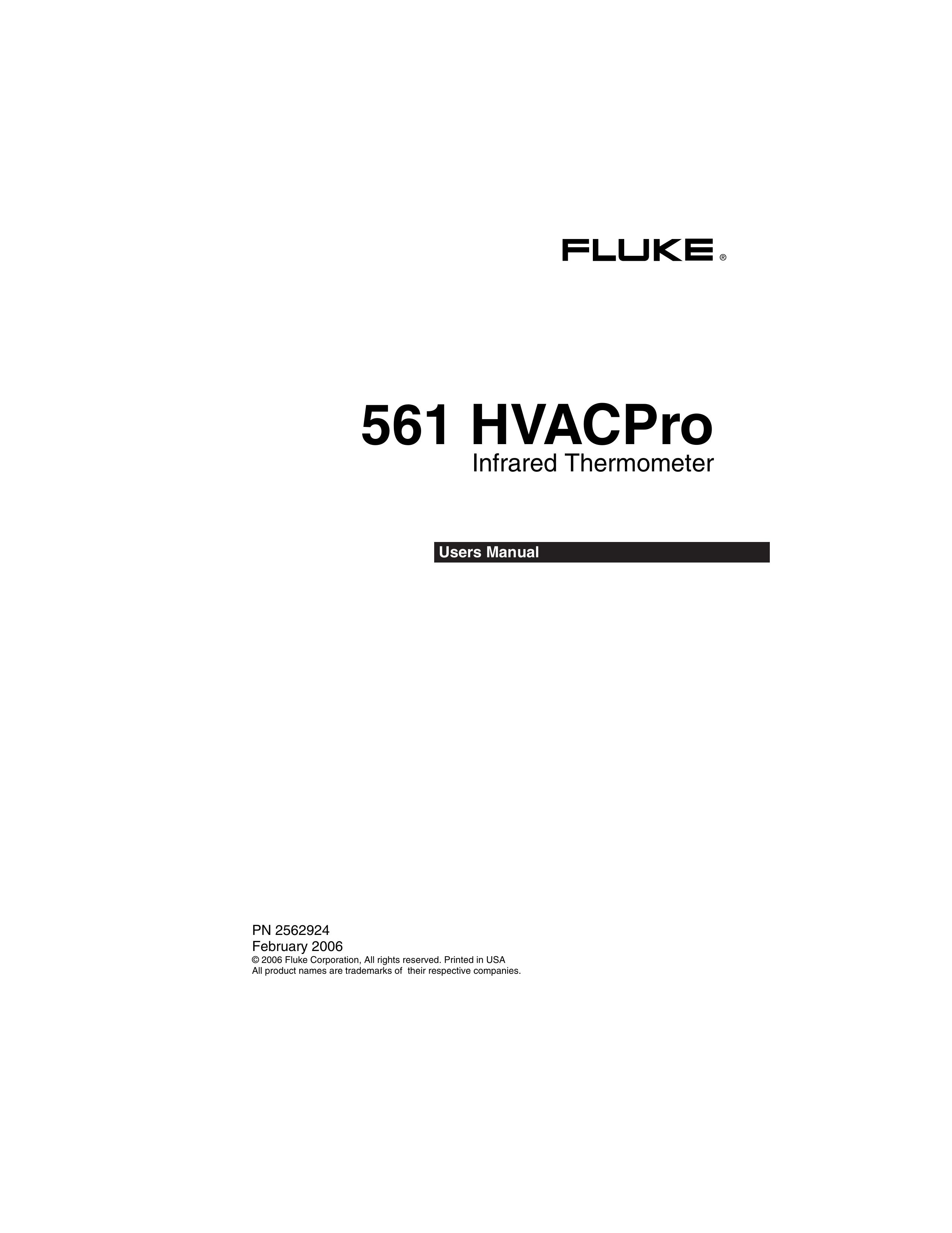 Fluke 561 Thermometer User Manual