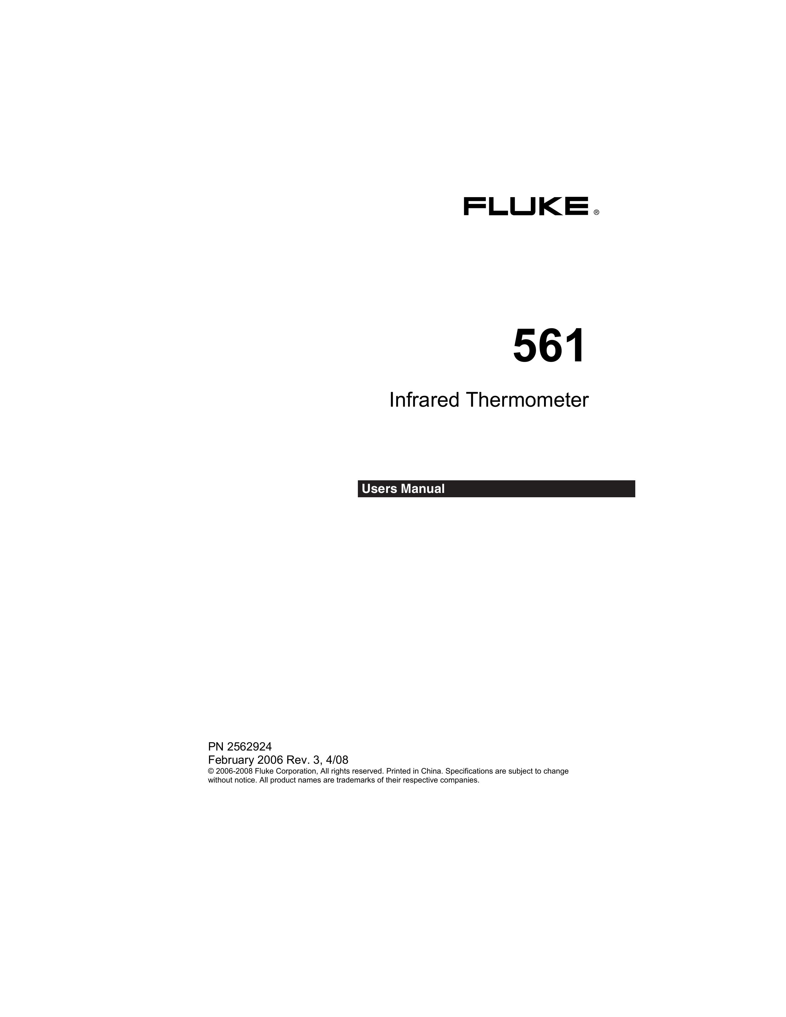 Fluke 561s Thermometer User Manual