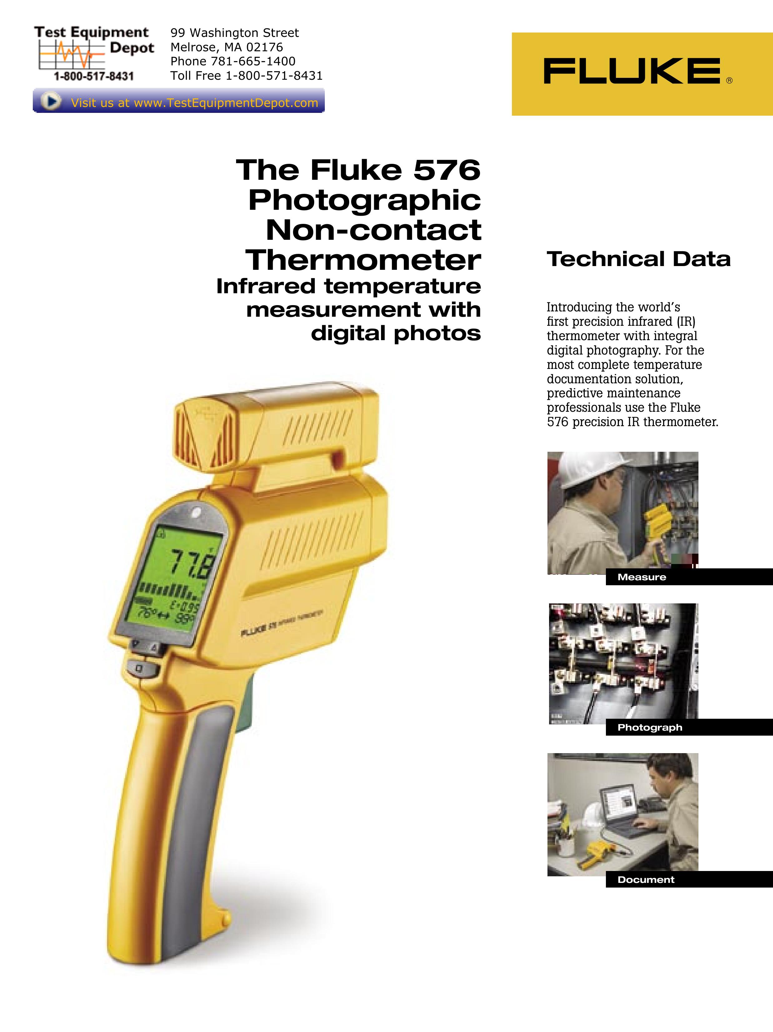 Fluke 576 Thermometer User Manual