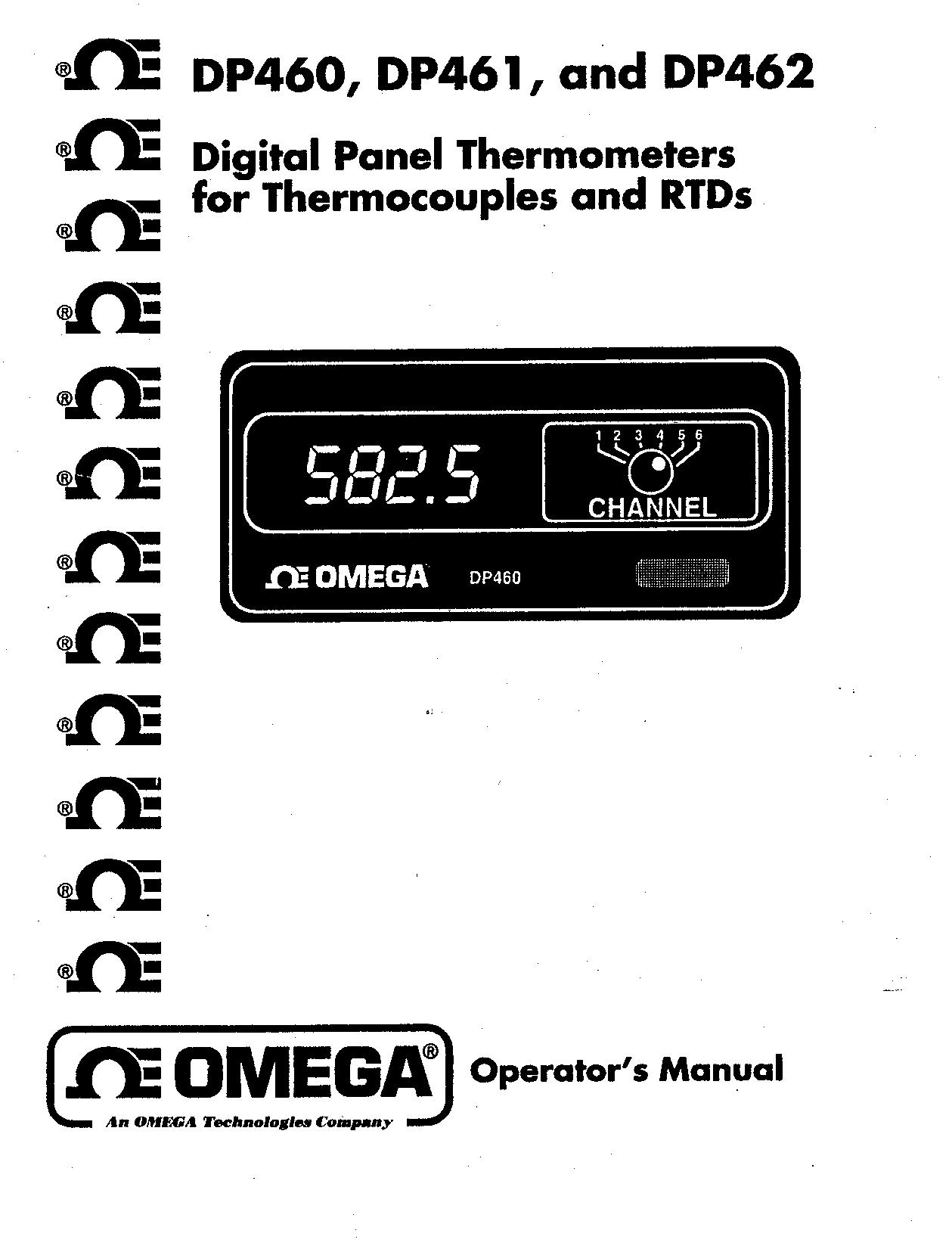 Iomega DP462 Thermometer User Manual