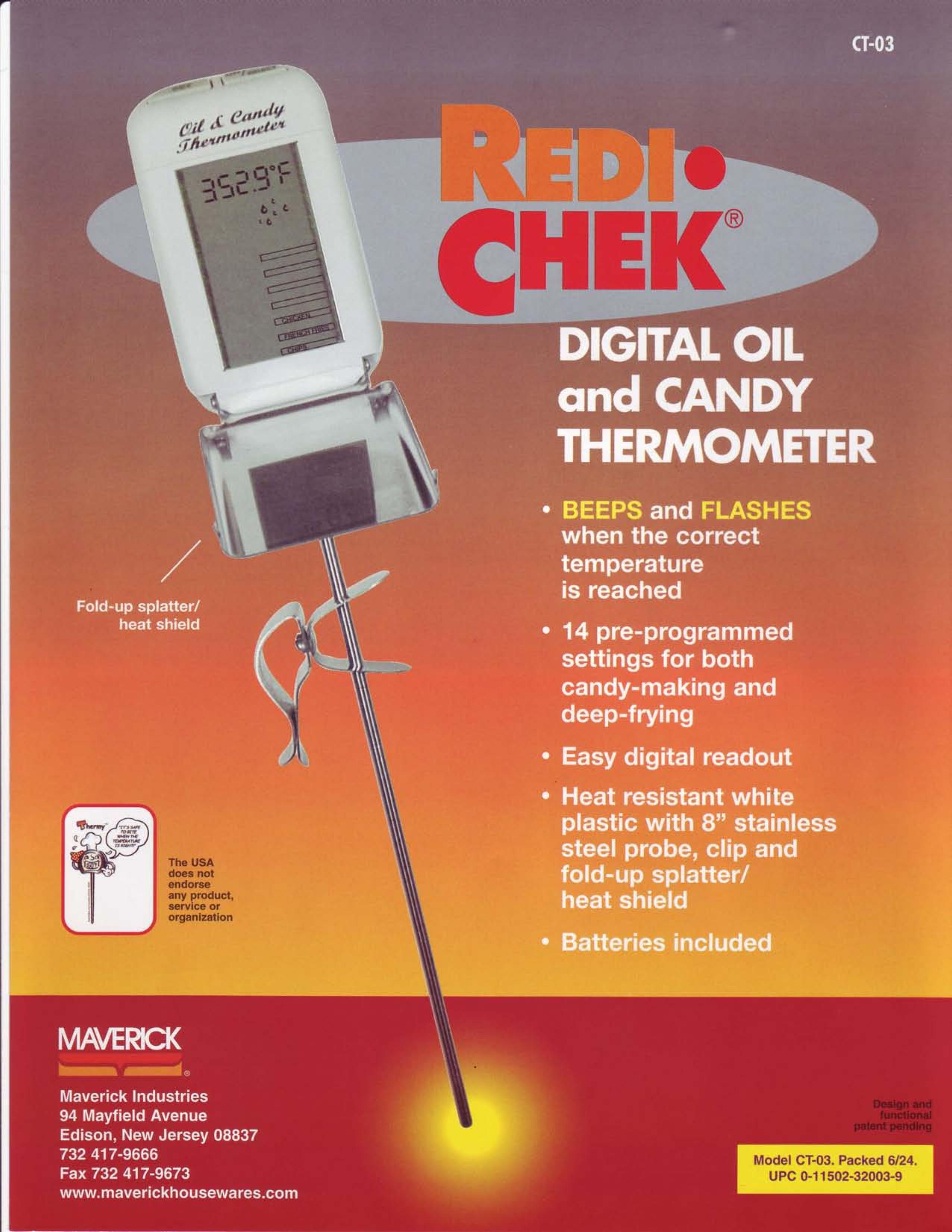 Maverick Ventures CT-03 Thermometer User Manual