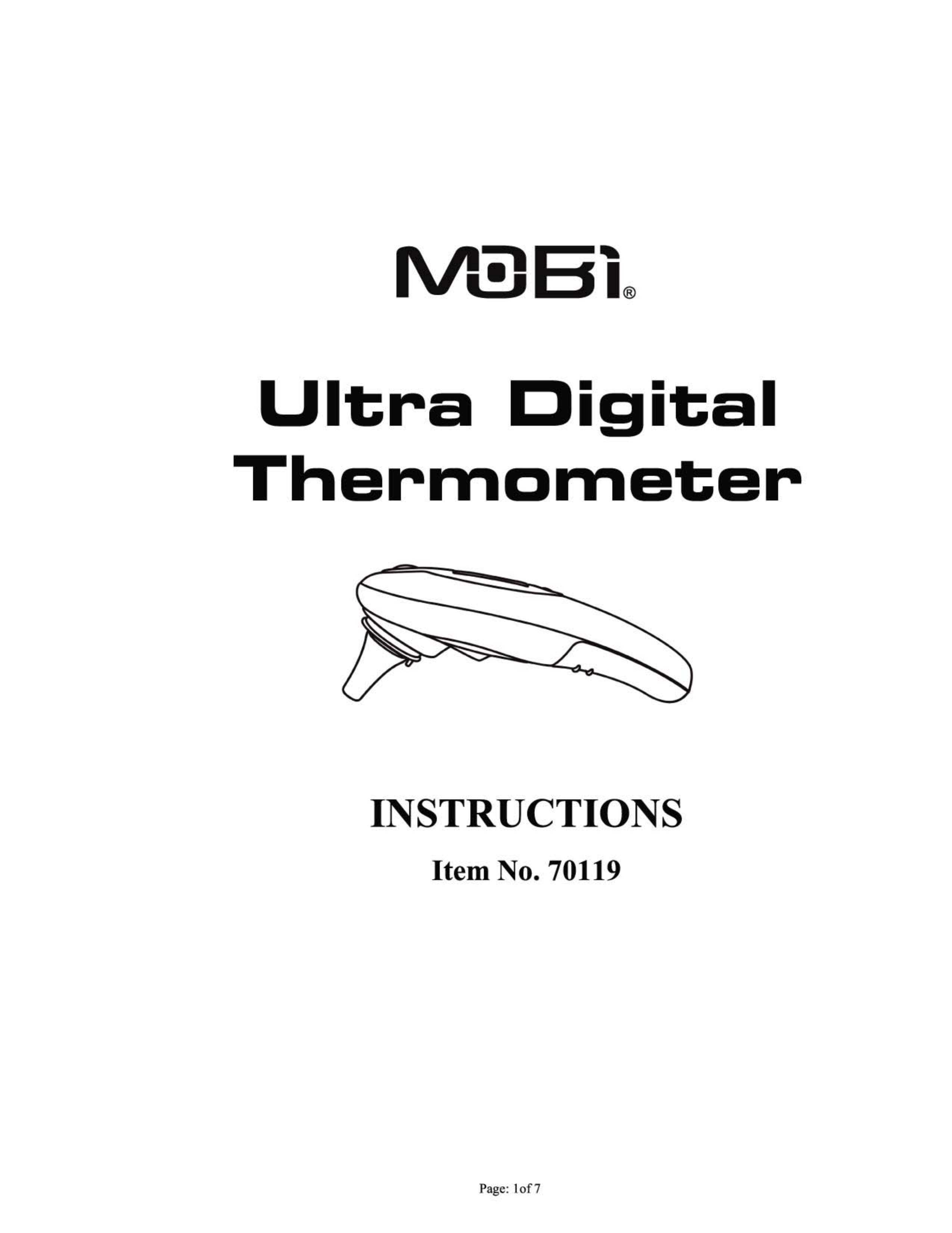 Mobi Technologies 70119 Thermometer User Manual