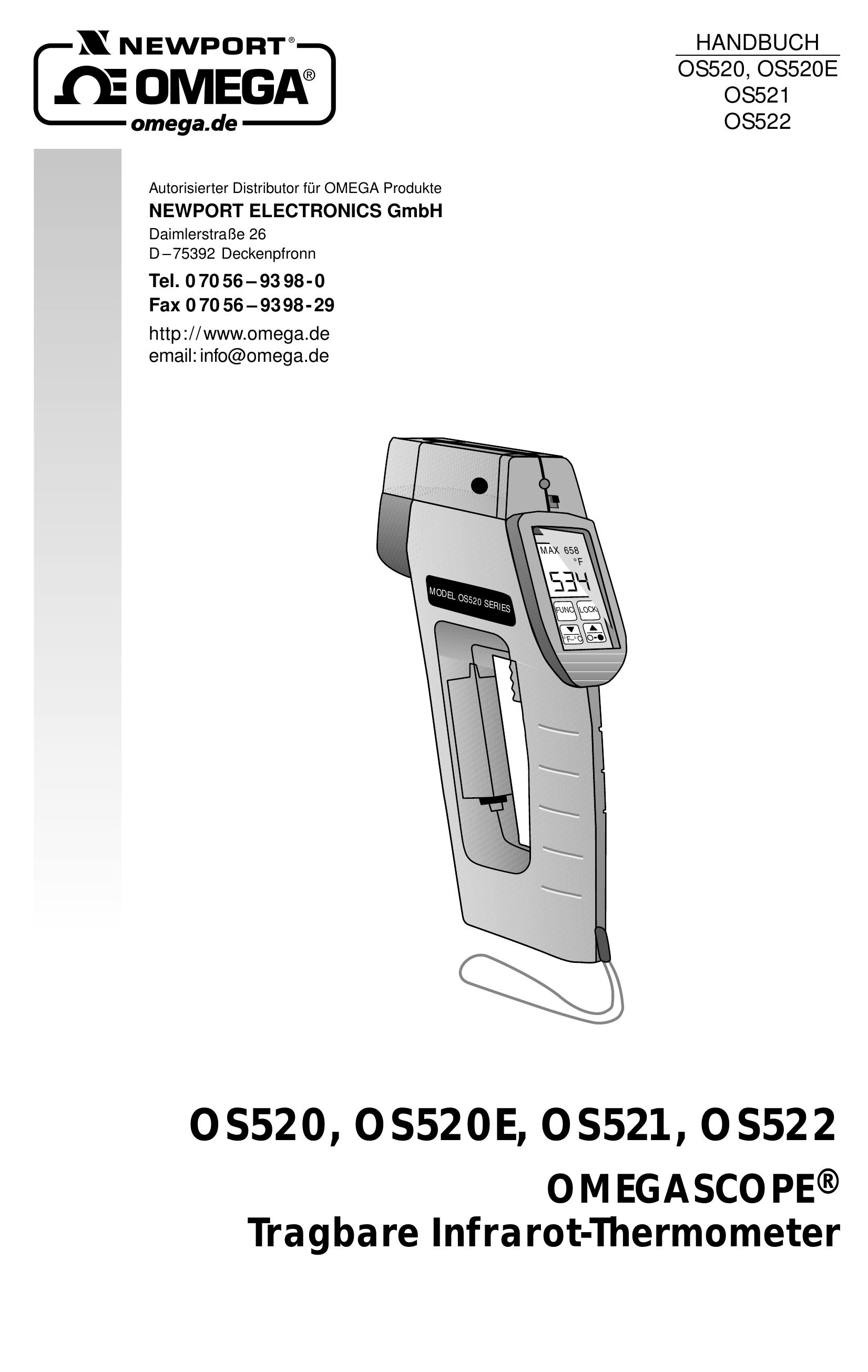 Omega Speaker Systems OS520 Thermometer User Manual