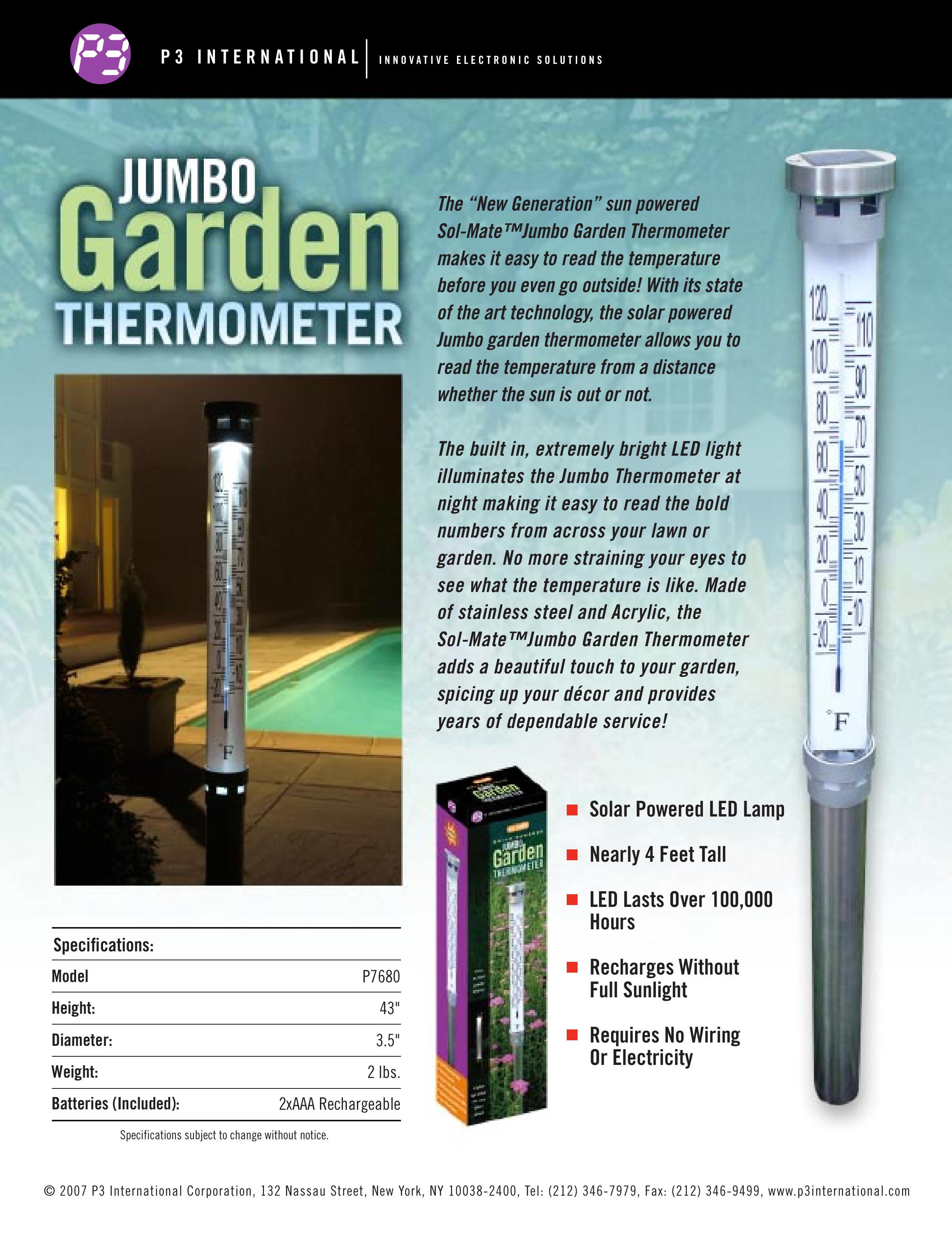 P3 International P7680 Thermometer User Manual