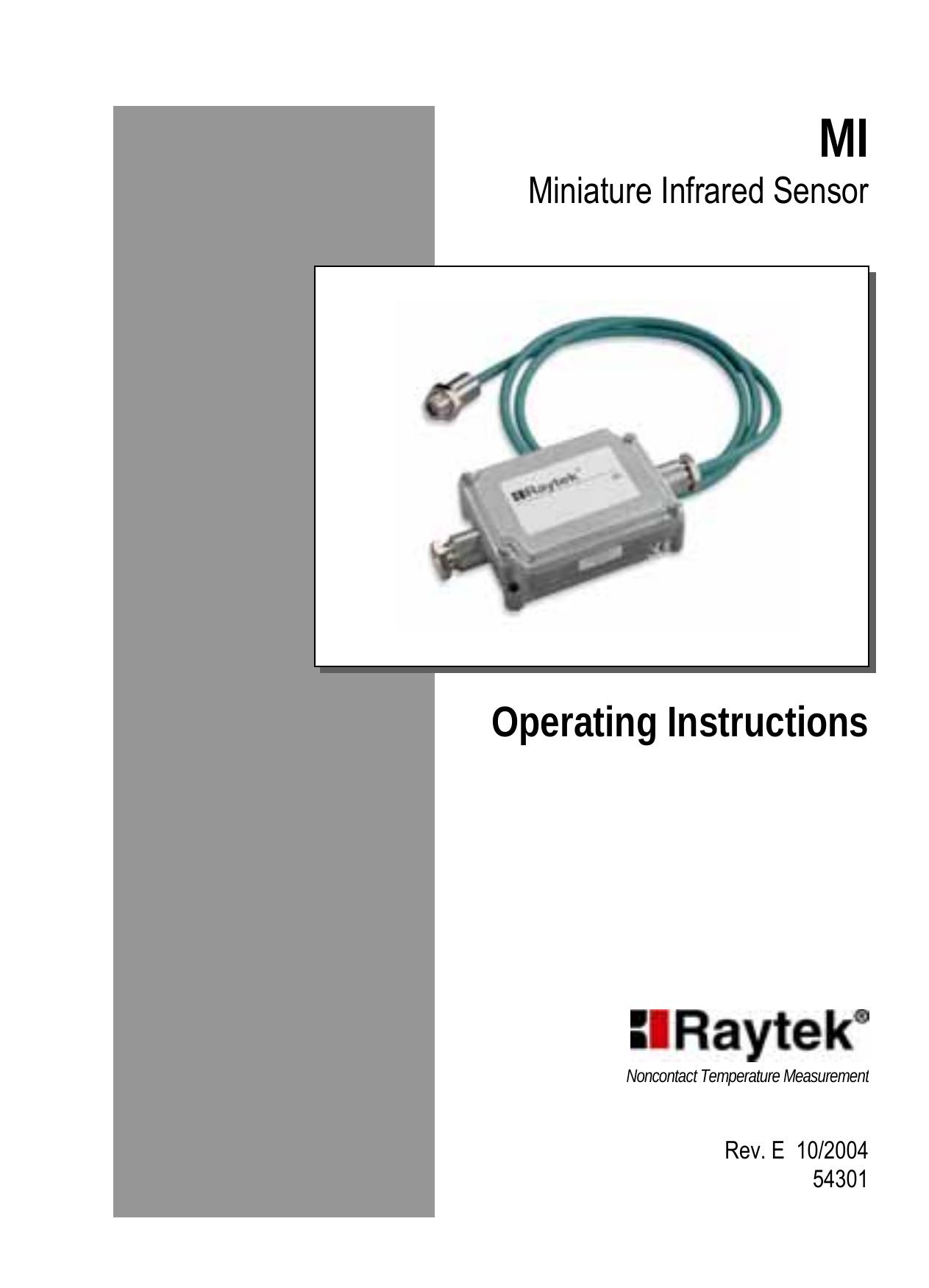 RayTek 54301 Thermometer User Manual
