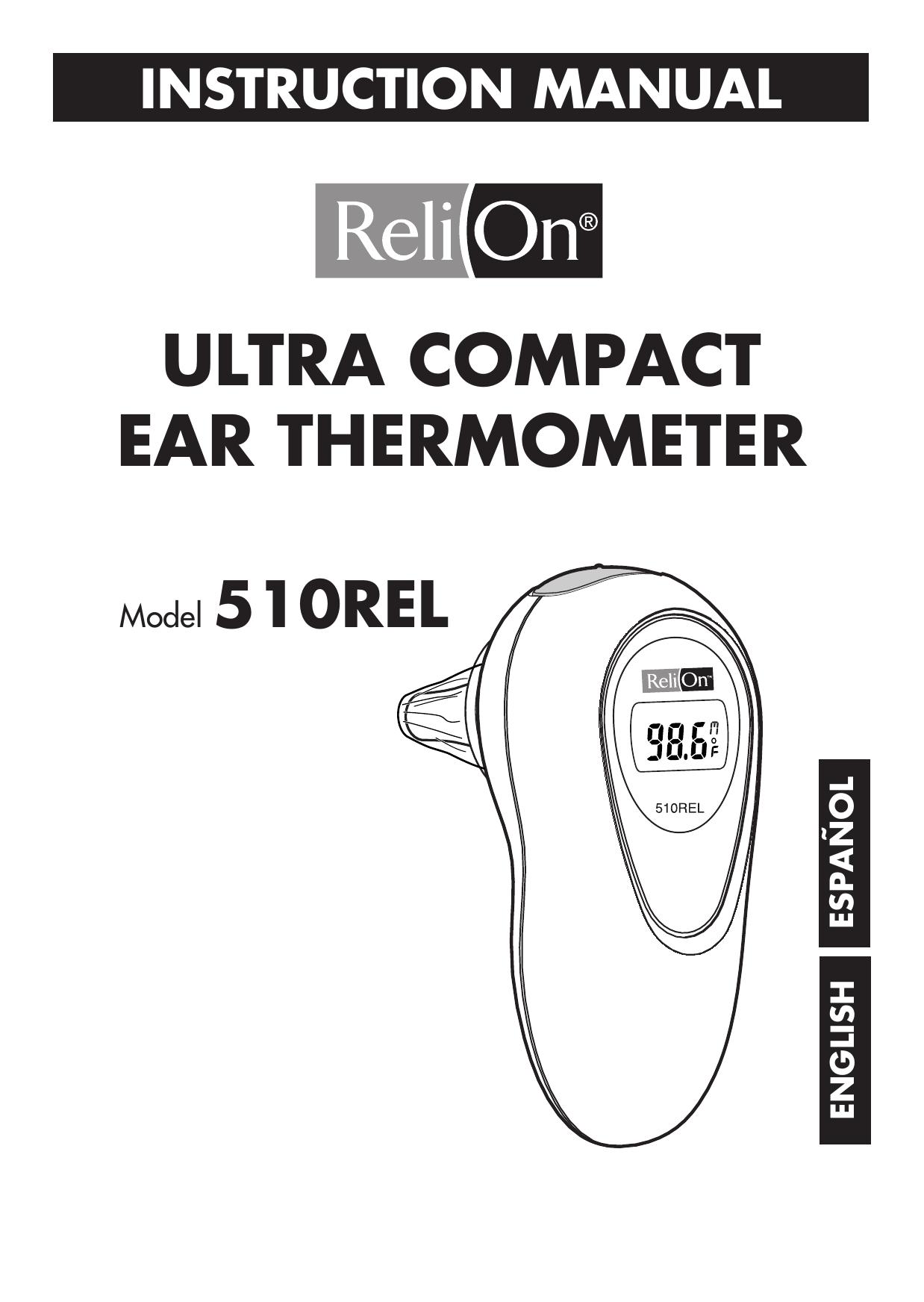 ReliOn 510REL Thermometer User Manual