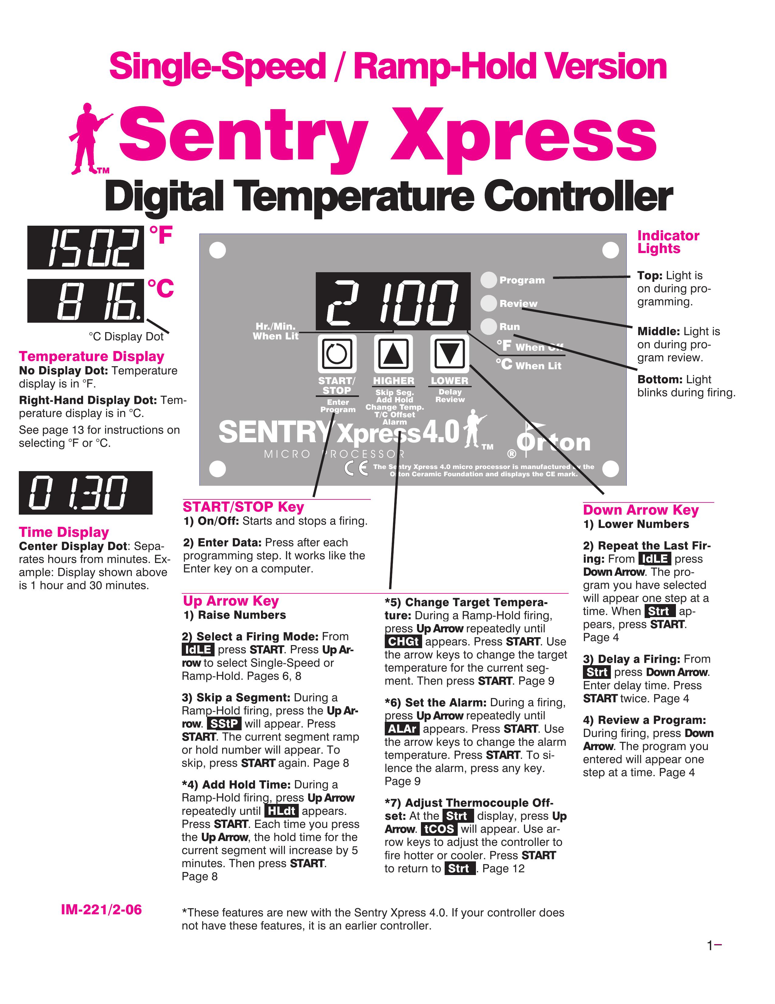 Sentry Industries Sentry Xpress 4.0 Thermometer User Manual